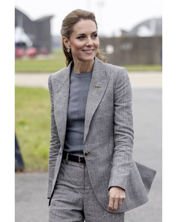 RAF Coningsby Kate Middleton Grey Blazer