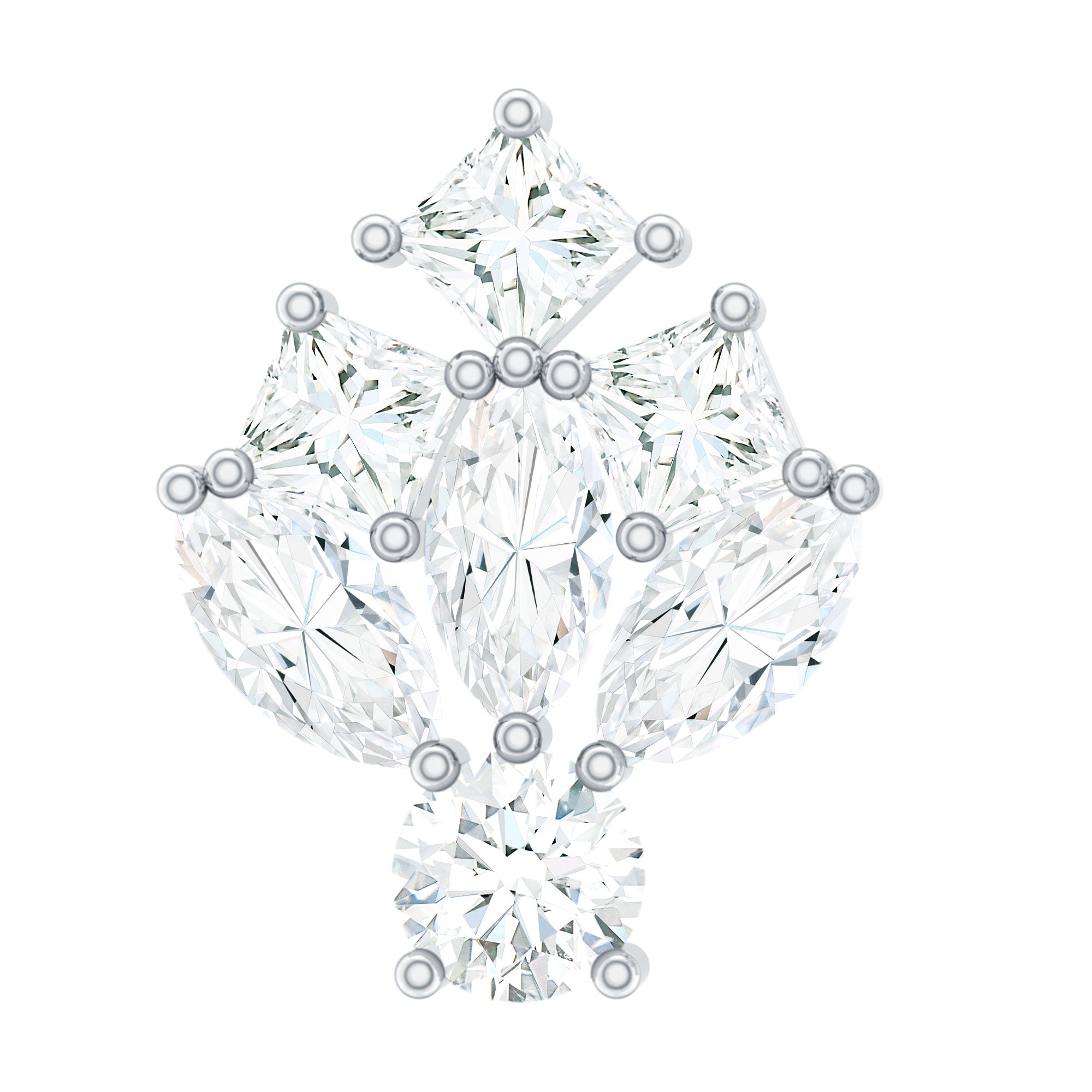 Real Diamond Designer Earring for Cartilage Piercing