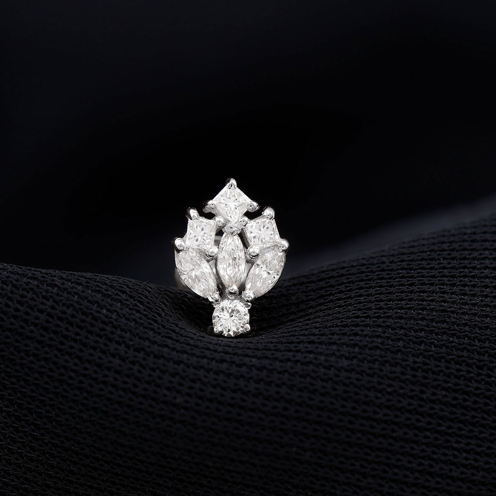 Real Diamond Designer Earring for Cartilage Piercing