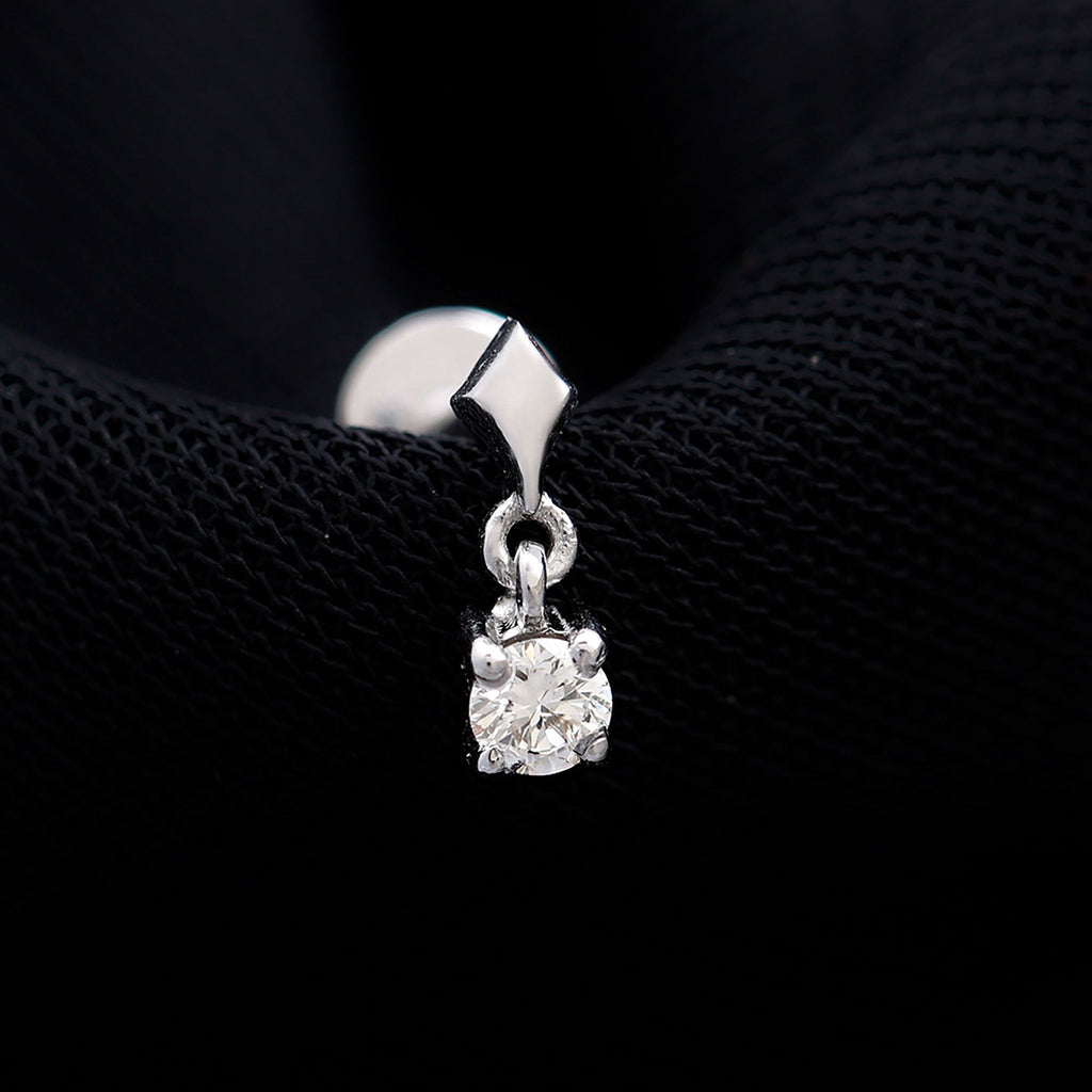 Diamond Dangling Earring for Helix Piercing