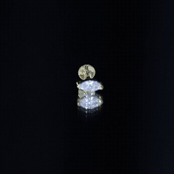 Marquise Diamond Solitaire Earring for Helix Piercing