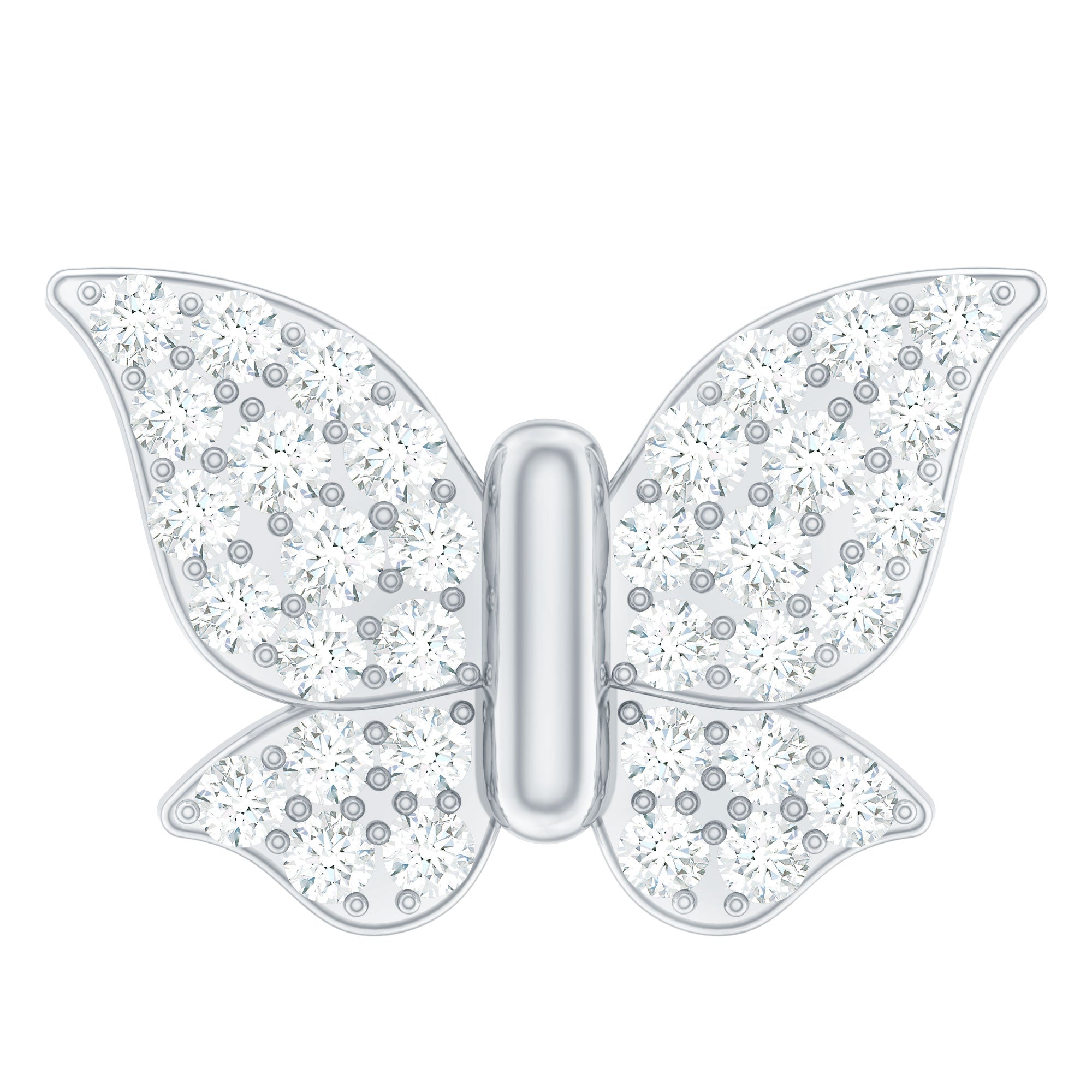 Certified Diamond Butterfly Cartilage Earring