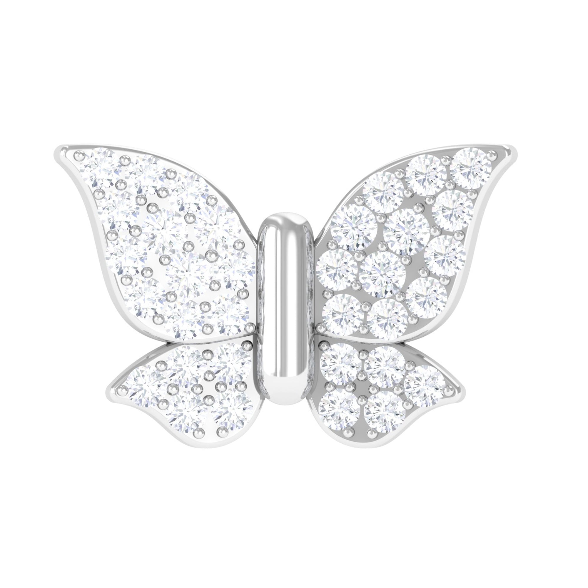 Certified Diamond Butterfly Cartilage Earring