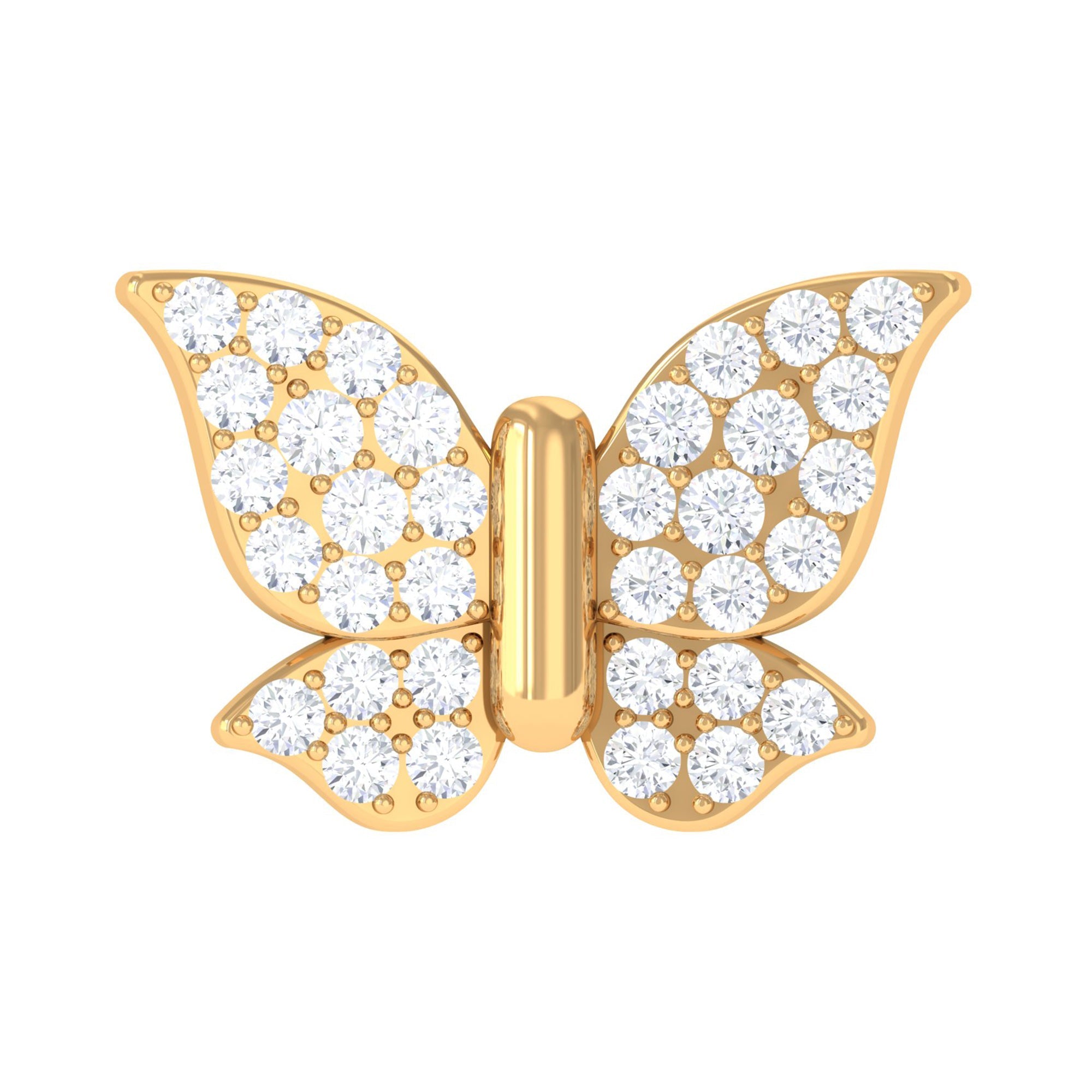 Certified Diamond Butterfly Cartilage Earring