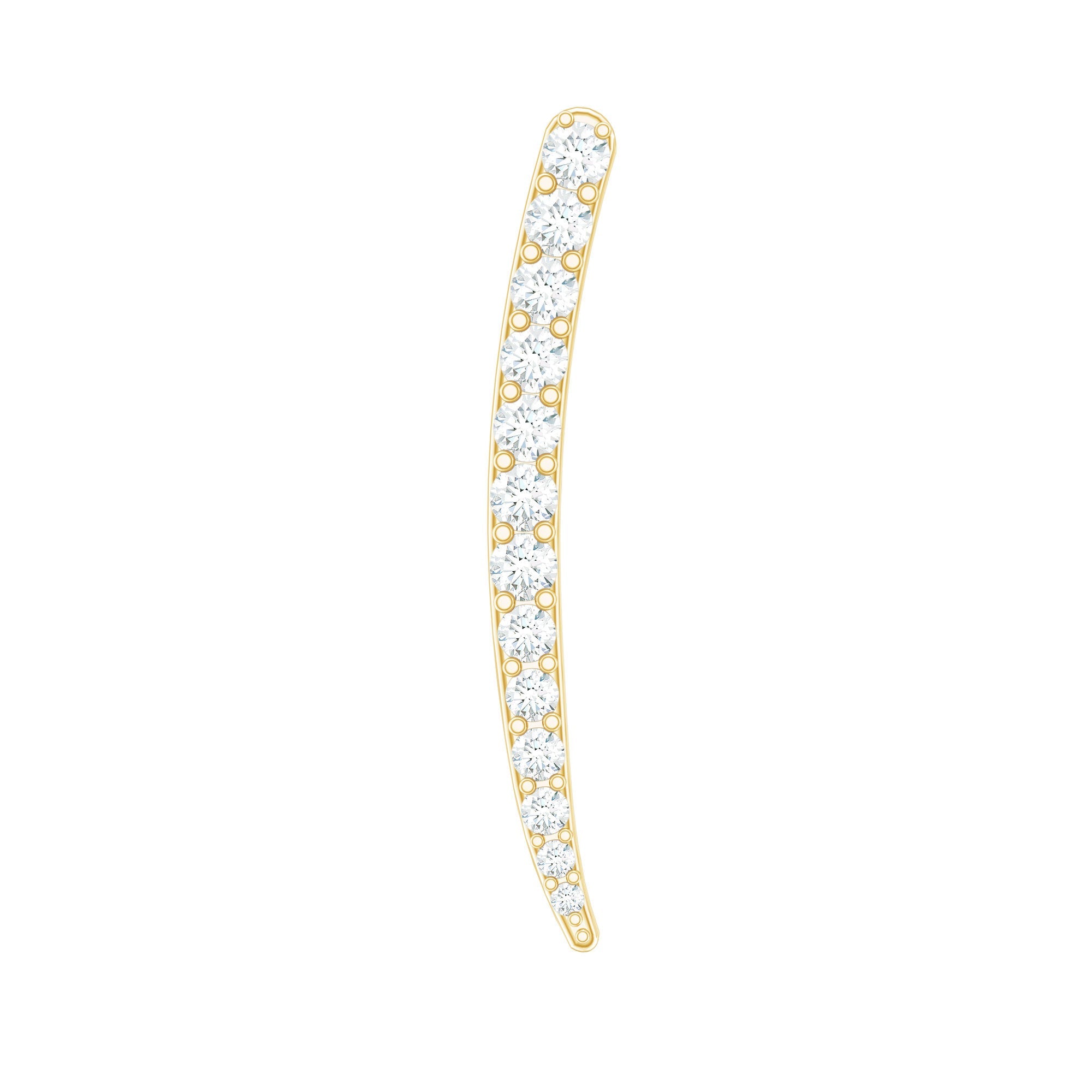 Graduated Style Diamond Climber Helix Earring