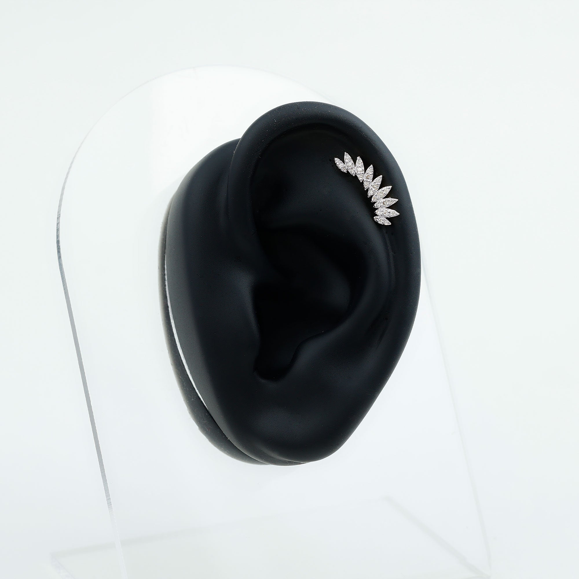 Diamond Wing Crawler Earring for Helix Piercing