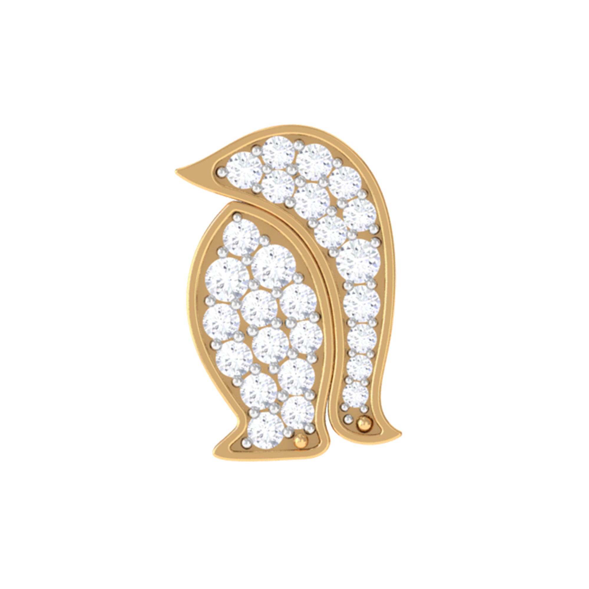 Cute Diamond Penguin Earring for Cartilage Piercing