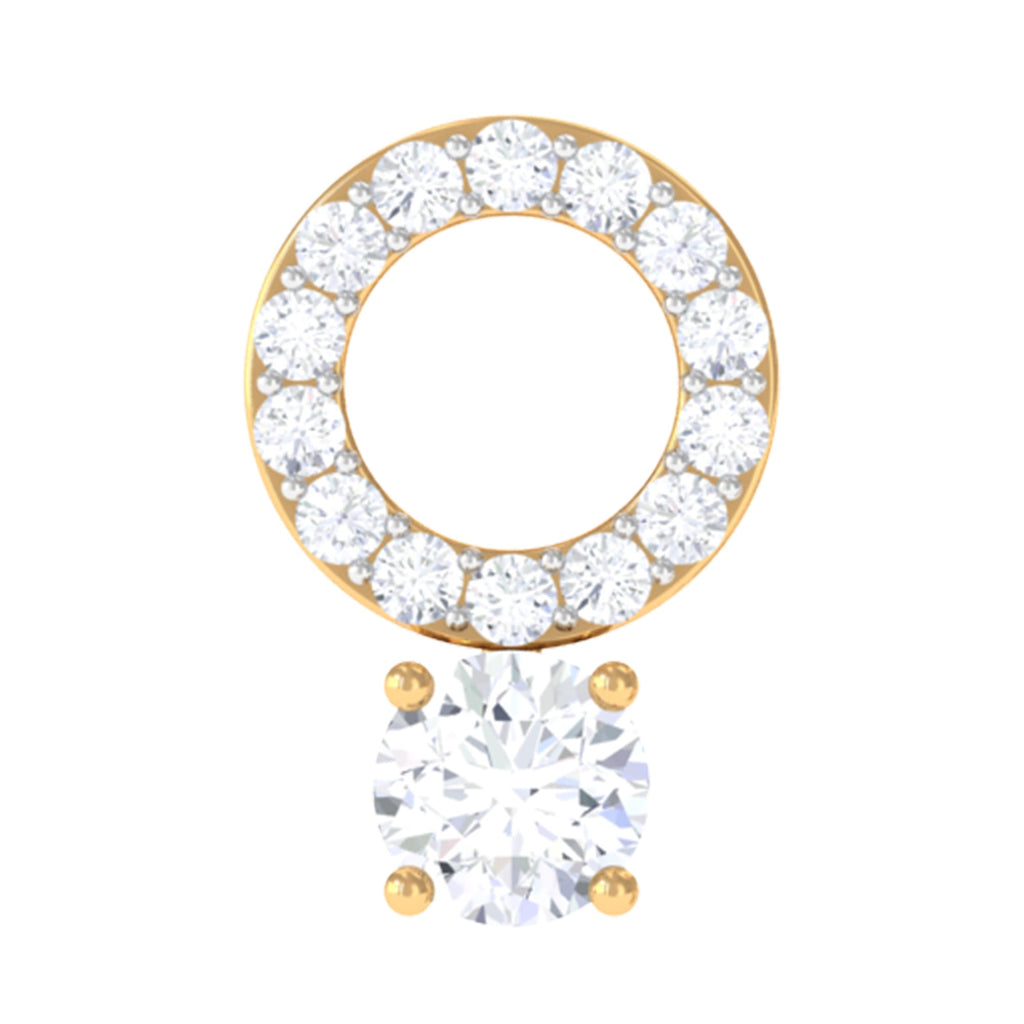 Simple Moissanite Open Circle Cartilage Earring