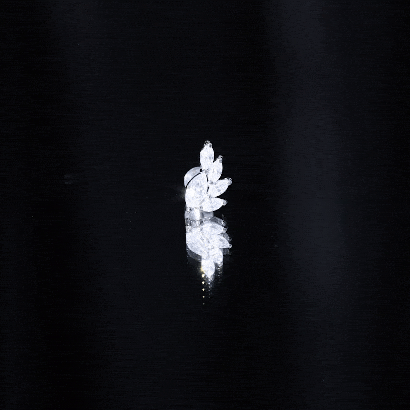 Marquise Cut Moissanite Cluster Helix Earring