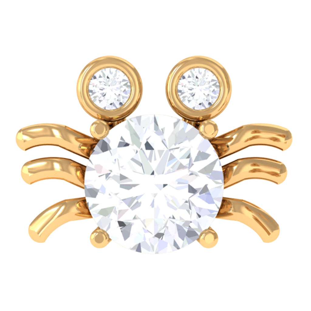 Certified Moissanite Crab Cartilage Earring
