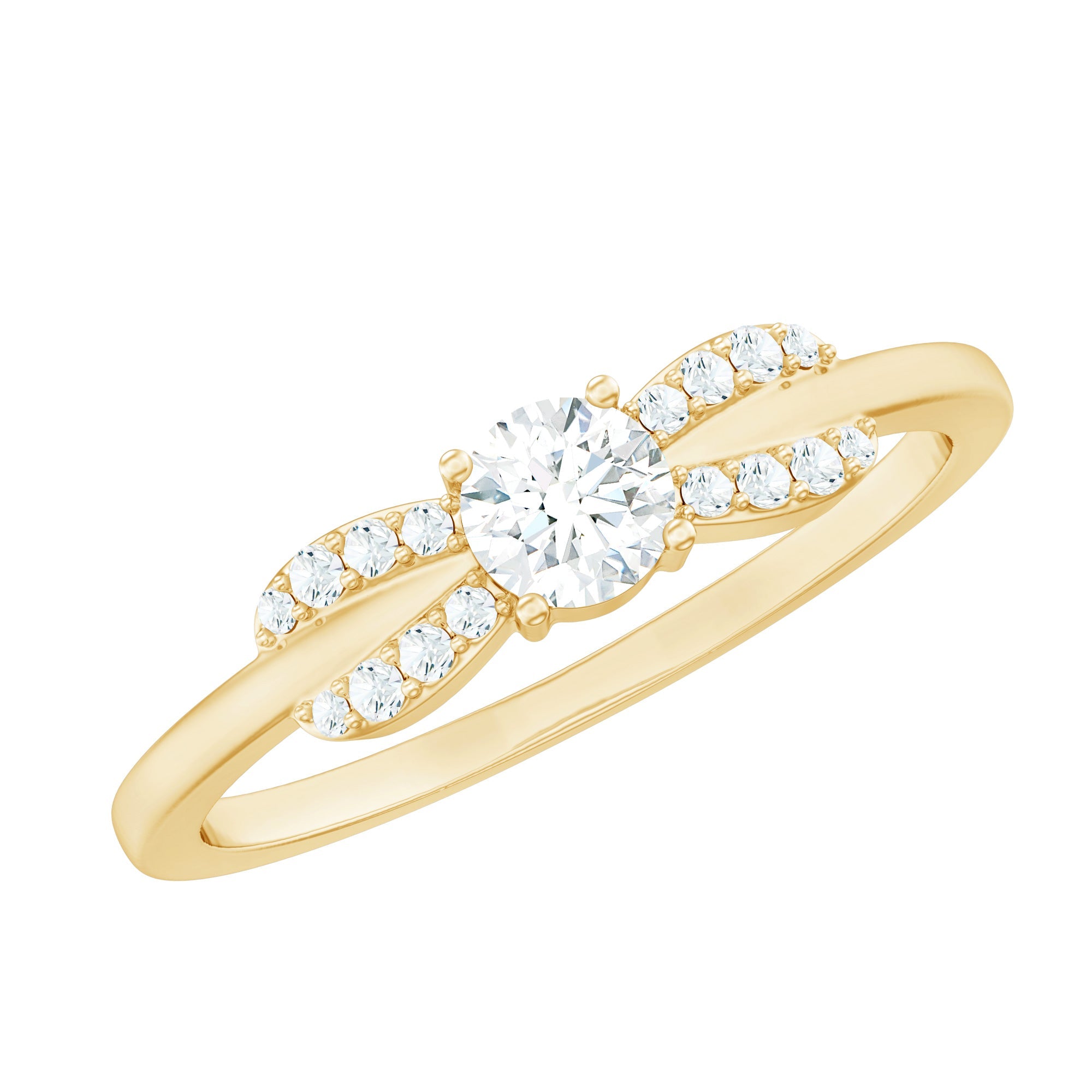 Certified Lab Grown Diamond Minimalist Promise Ring For Women