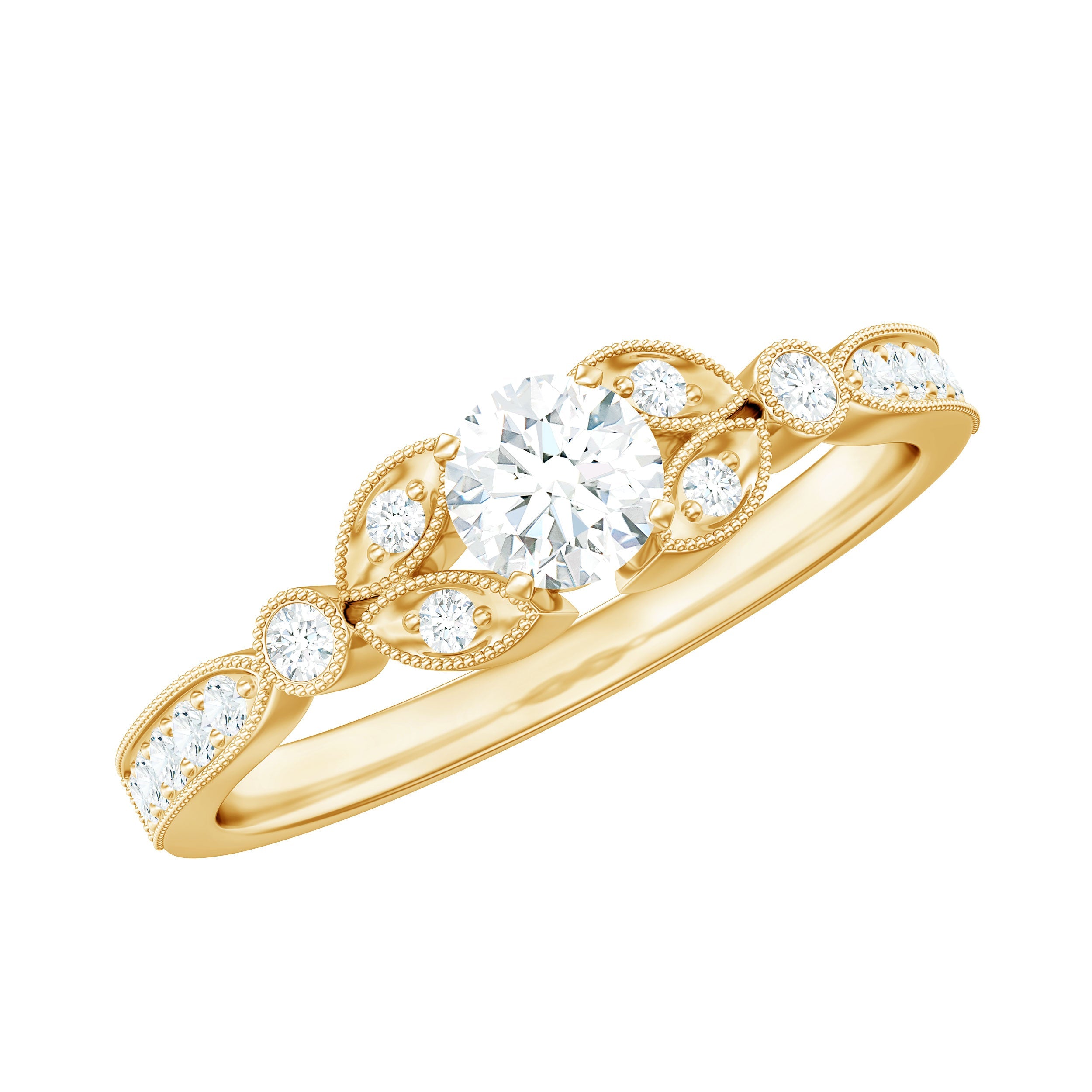 Certified Lab Grown Diamond Minimal Engagement Ring