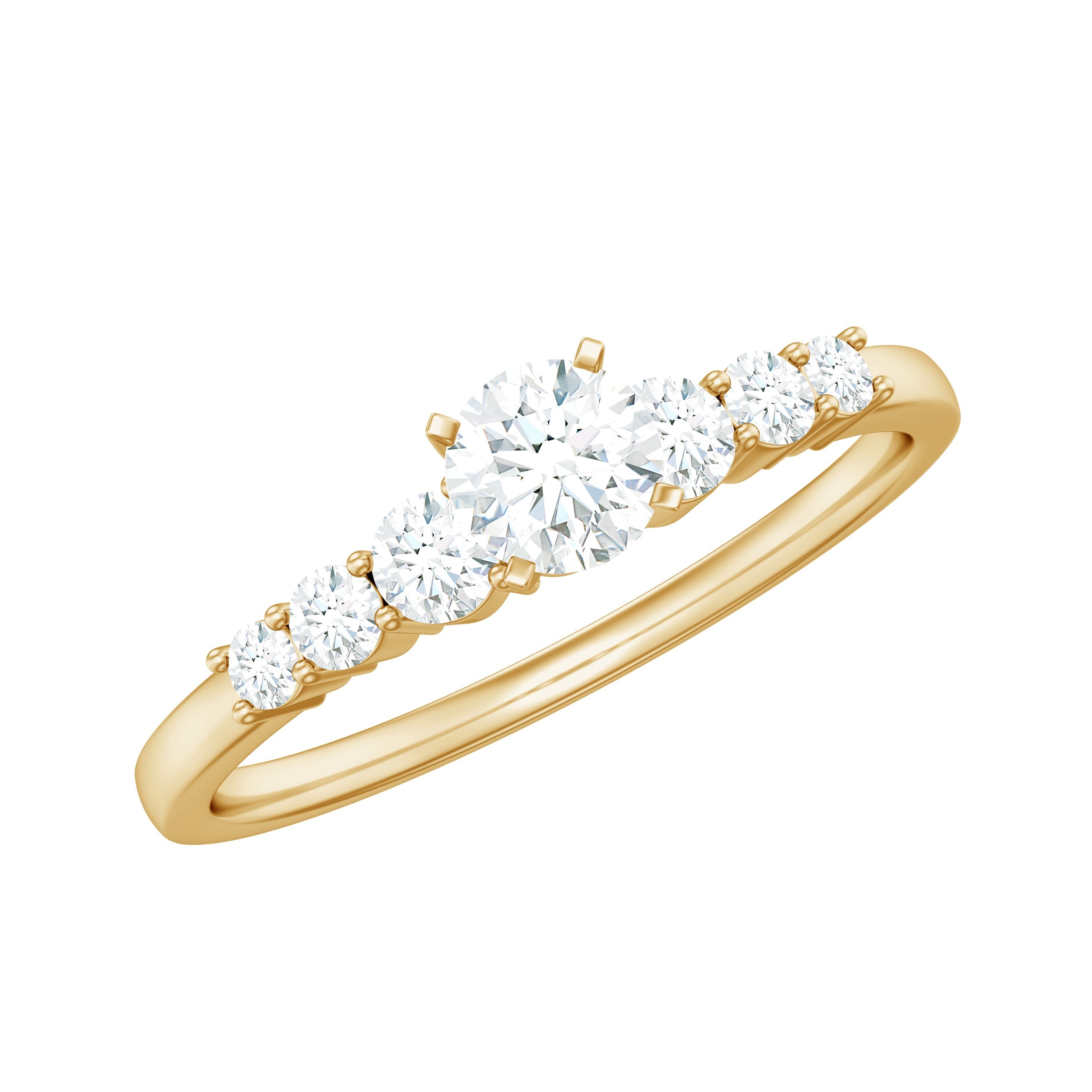 Certified Lab Grown Diamond Classic Solitaire Engagement Ring