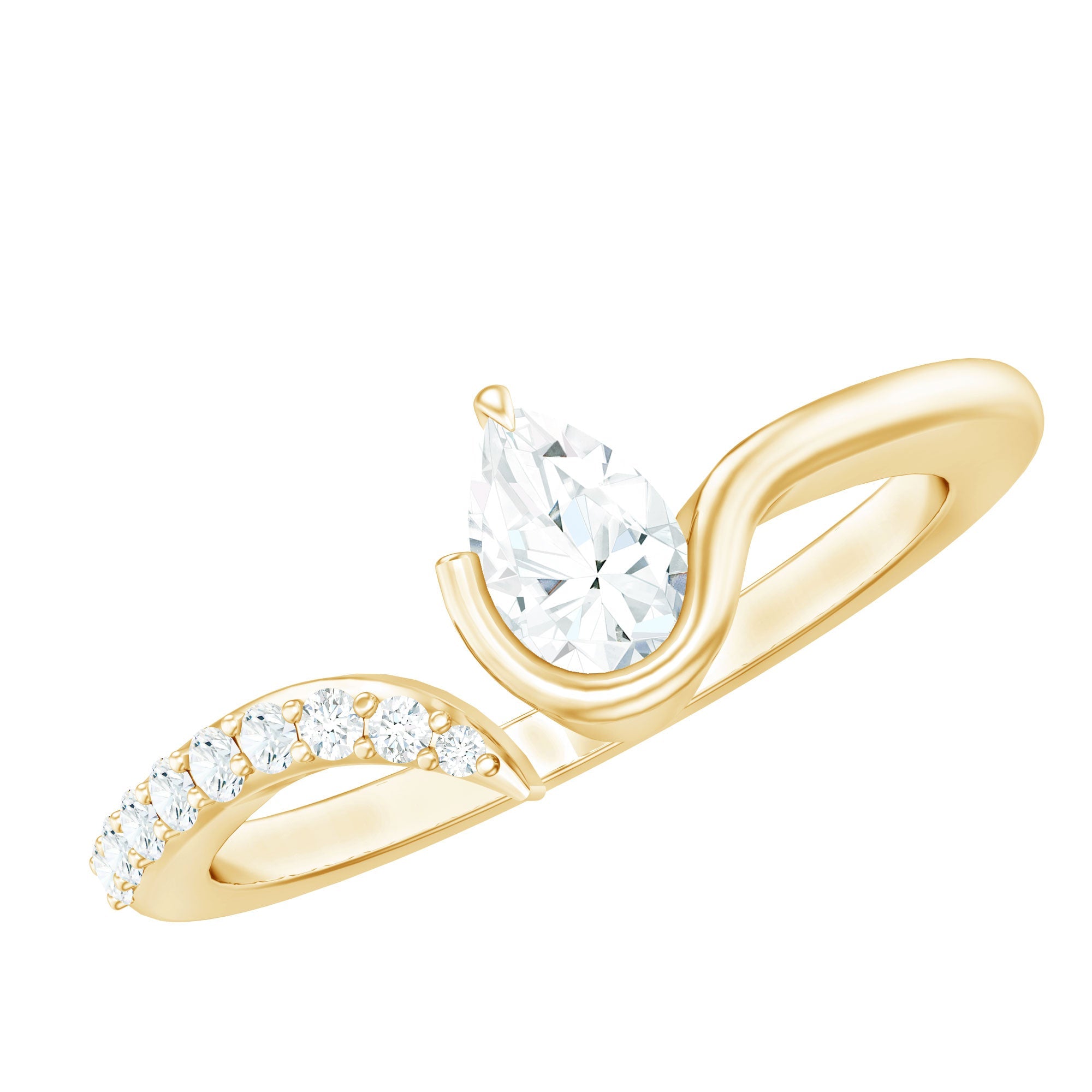 Certified Lab Grown Diamond Designer Promise Ring