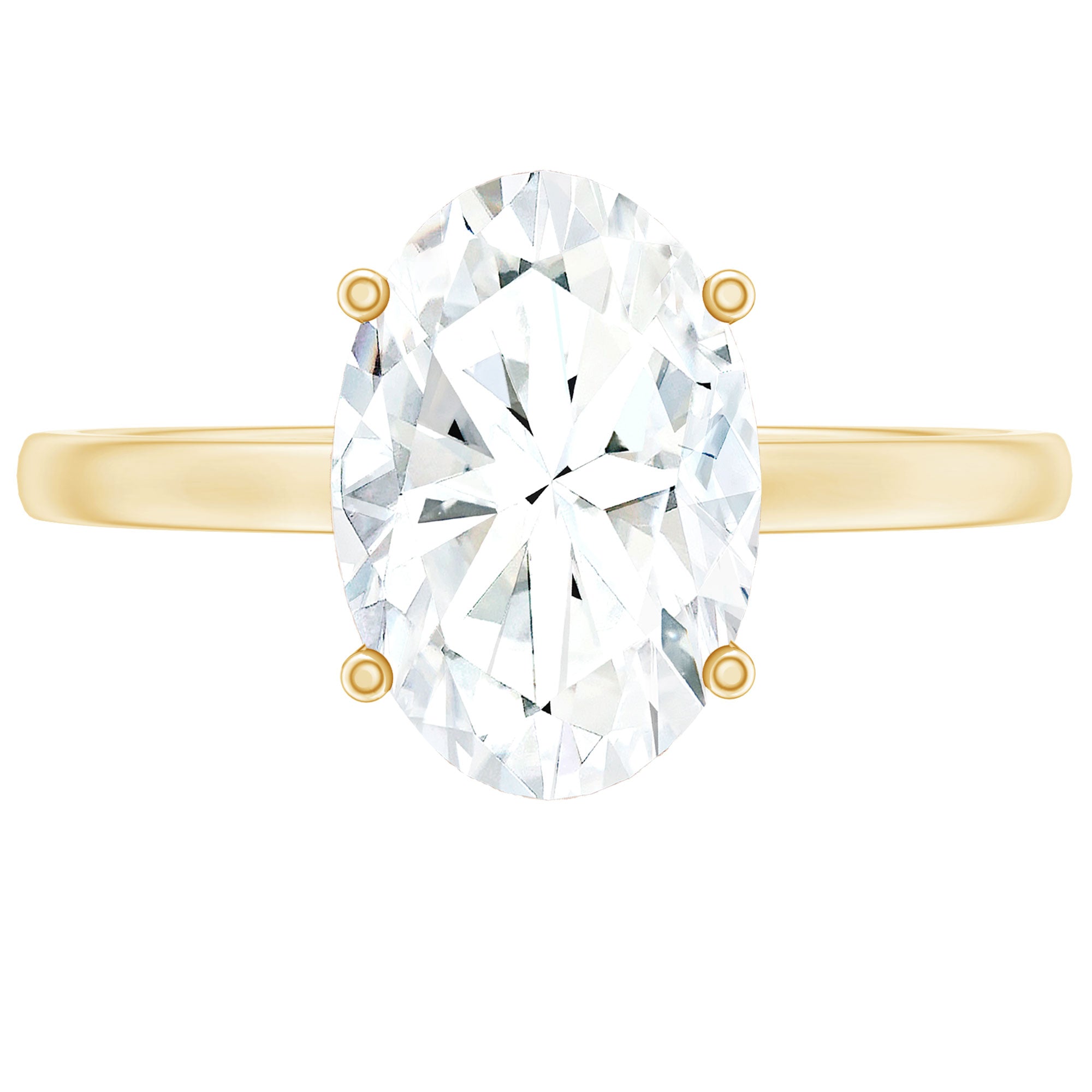 Certified 1 Carat Lab Grown Diamond Engagement Ring