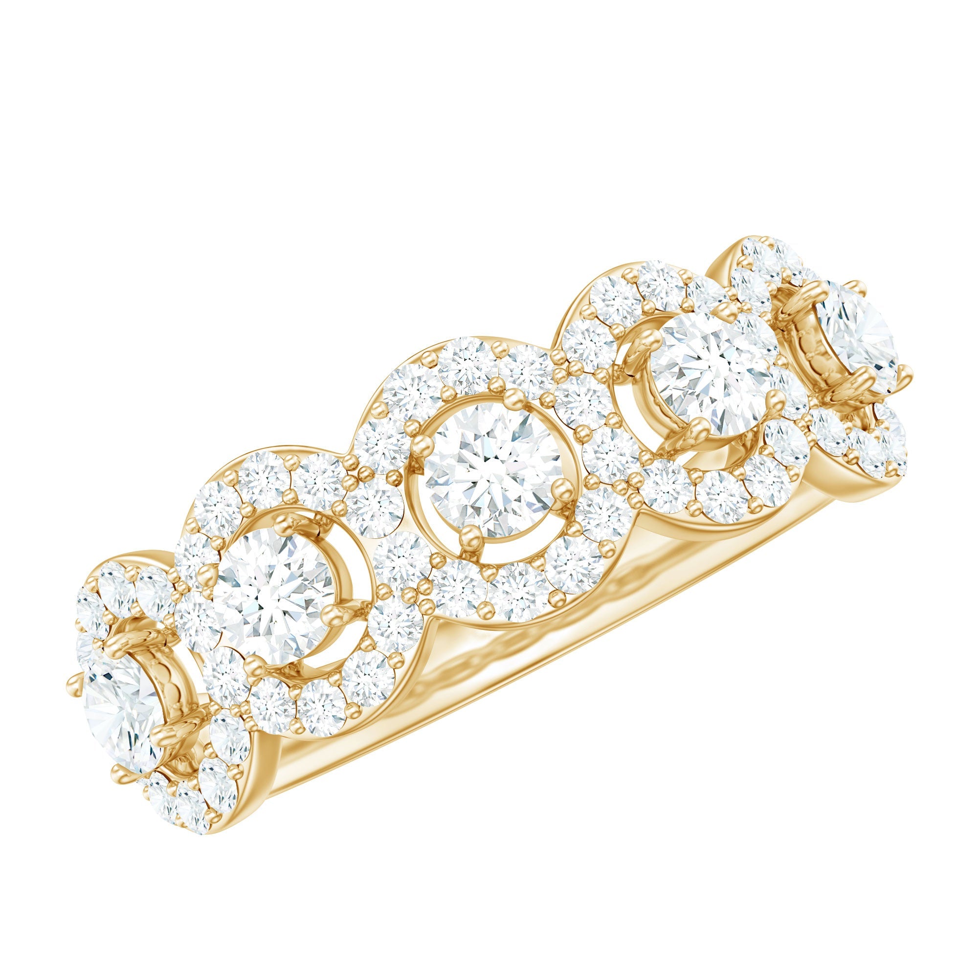 Certified Lab Created Diamond Wedding Band Ring