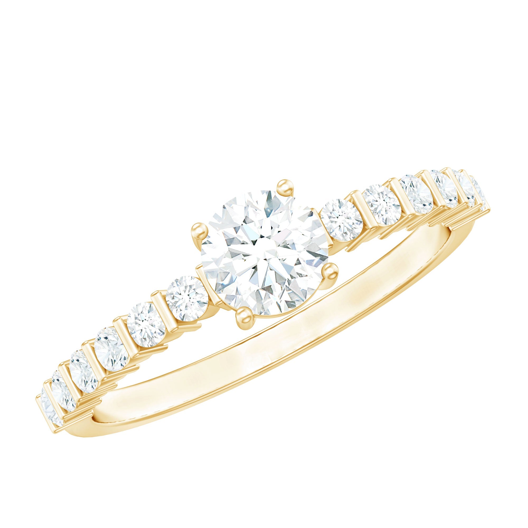 Certified Lab Grown Diamond Simple Solitaire Ring