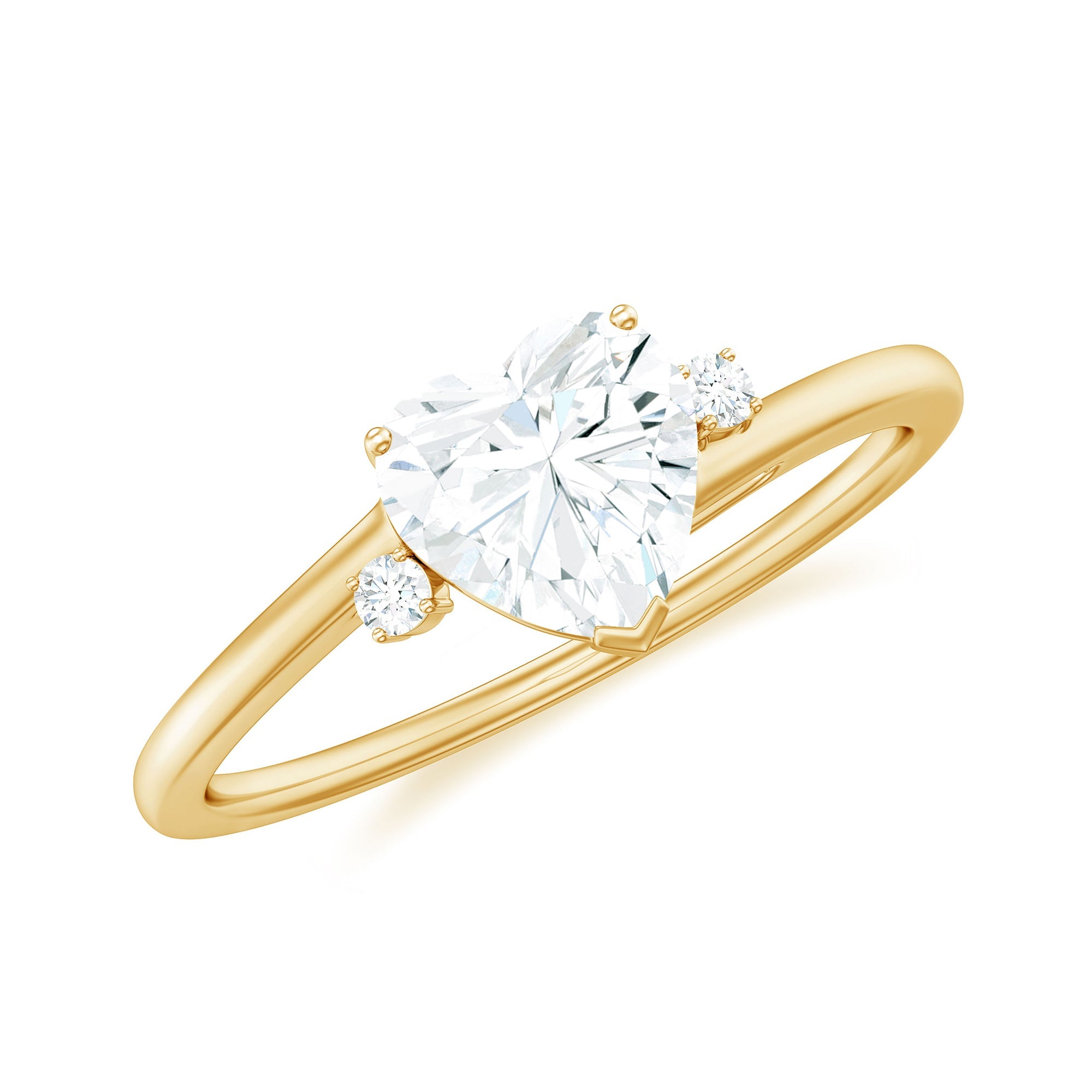 7 mm Heart Lab Grown Diamond Proposal Ring For Her
