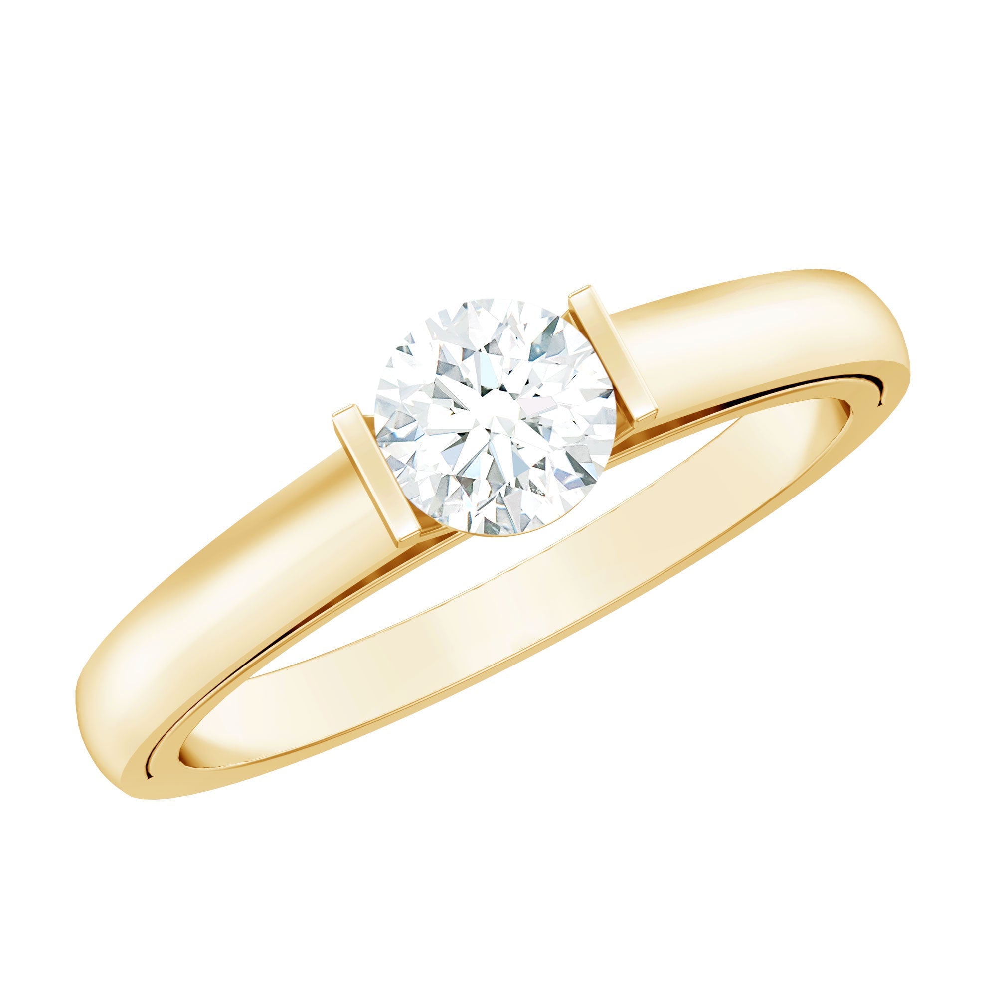 Minimal Lab Grown Diamond Solitaire Ring