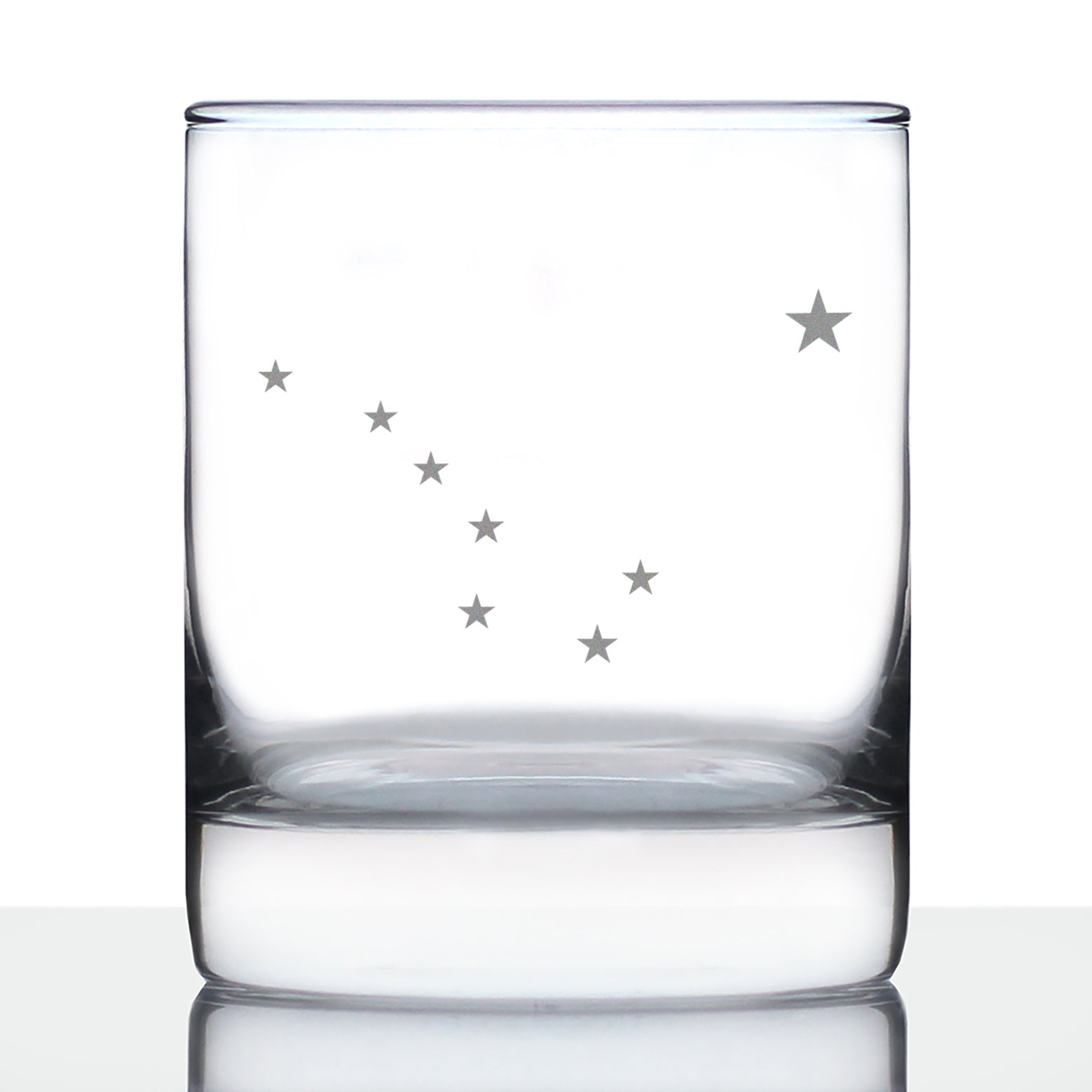 Alaska Flag Whiskey Rocks Glass - State Themed Drinking Decor and Gifts for Alaskan Women &amp;amp; Men - 10.25 Oz Whisky Tumbler Glasses