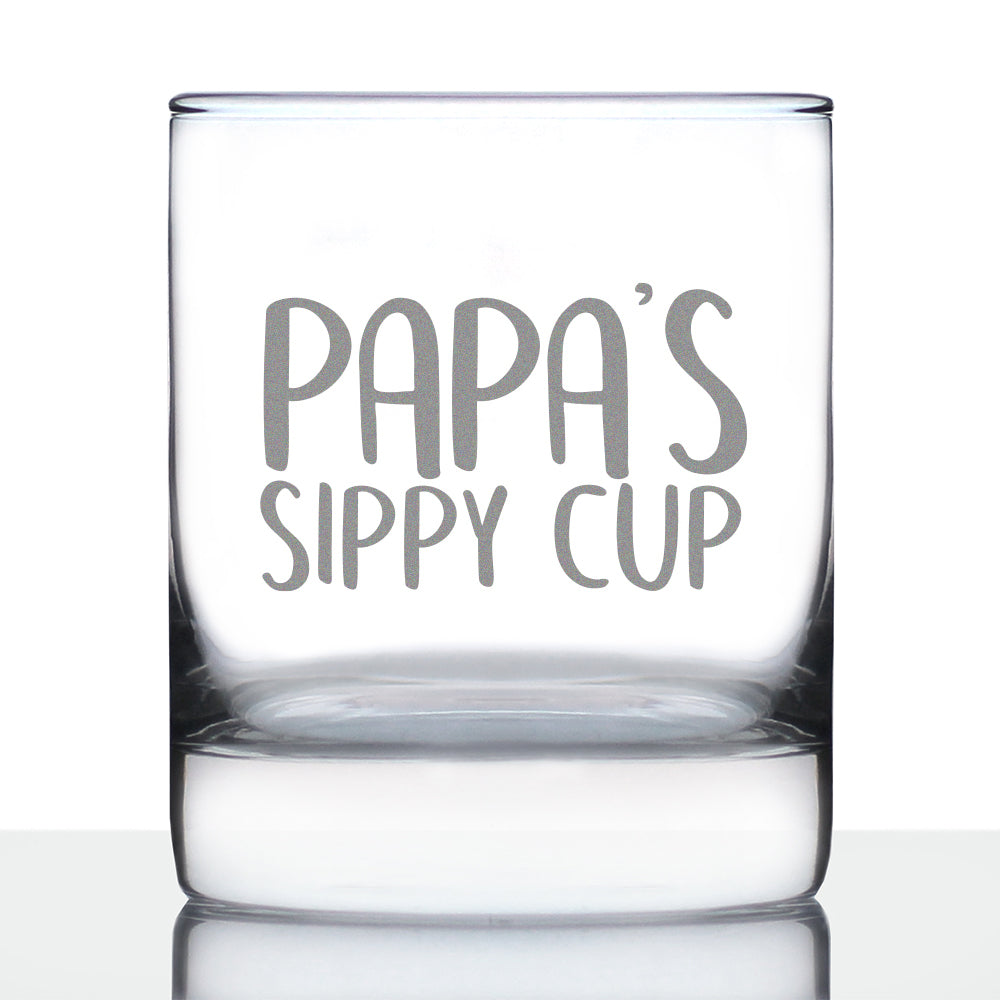 Papa&amp;#39;s Sippy Cup - 10 Ounce Rocks Glass
