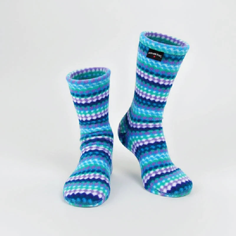 Kids&amp;#39; Nonskid Fleece Socks - Ripple