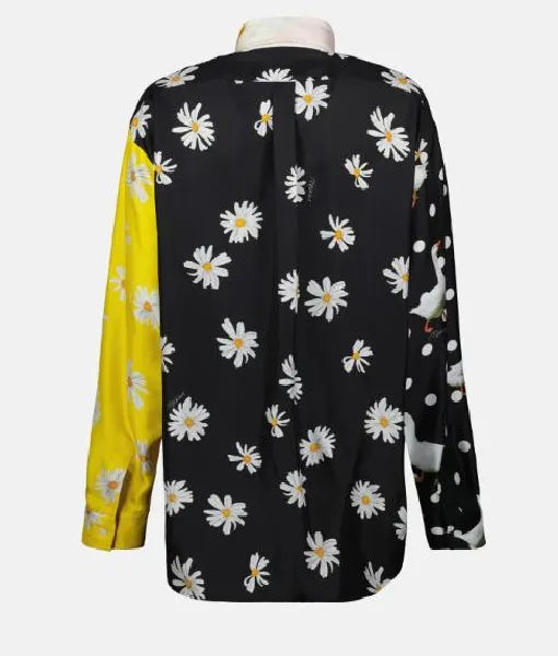 Real Housewives of Salt Lake City Bronwyn Newport Mix-Print Shirt