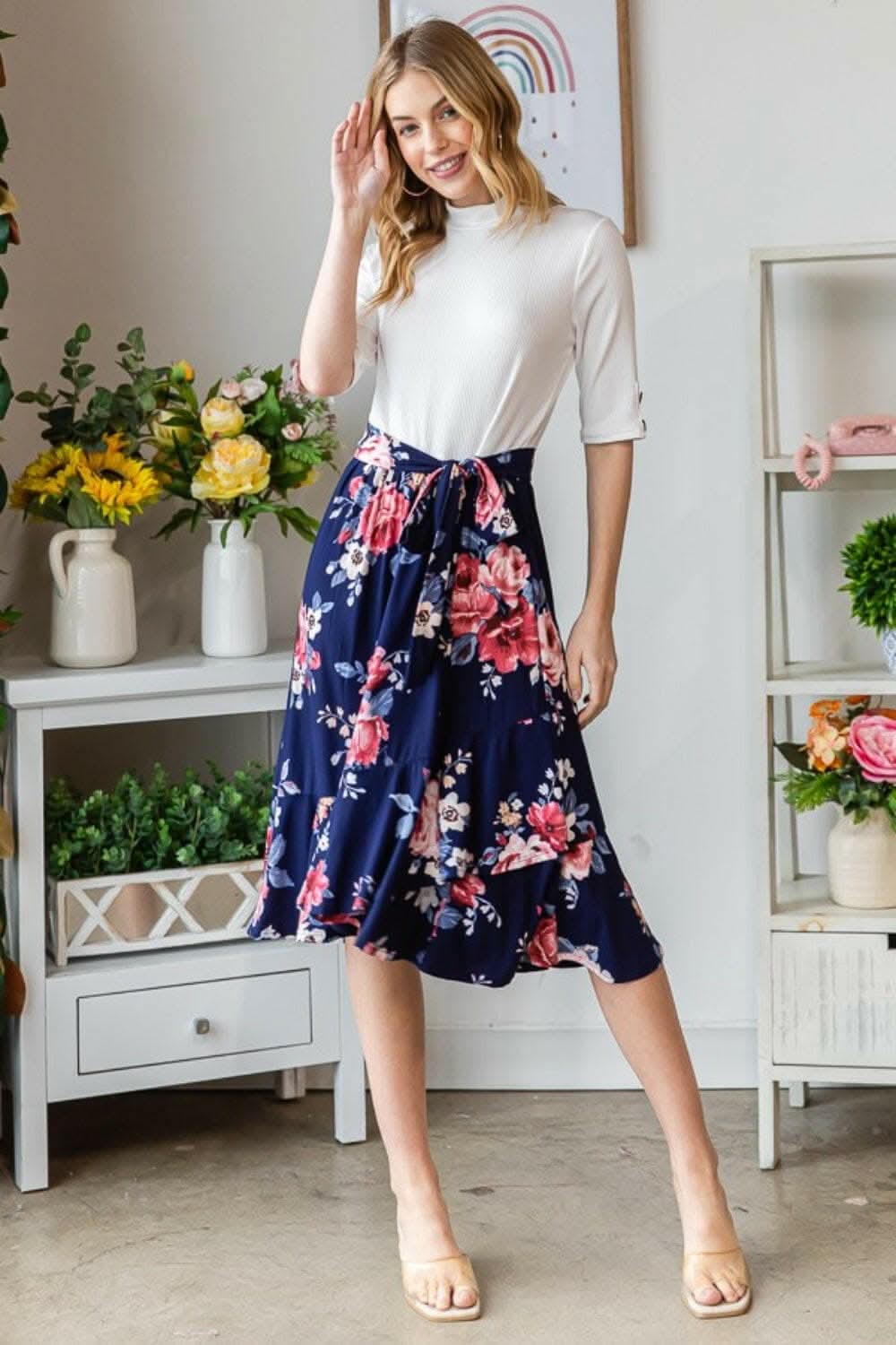 just arrived - Reborn J Floral Wrap Ruffled Skirt