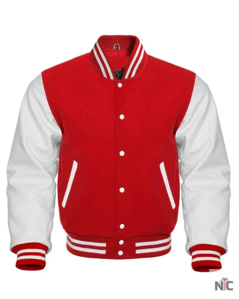 Red And White Varsity Jacket