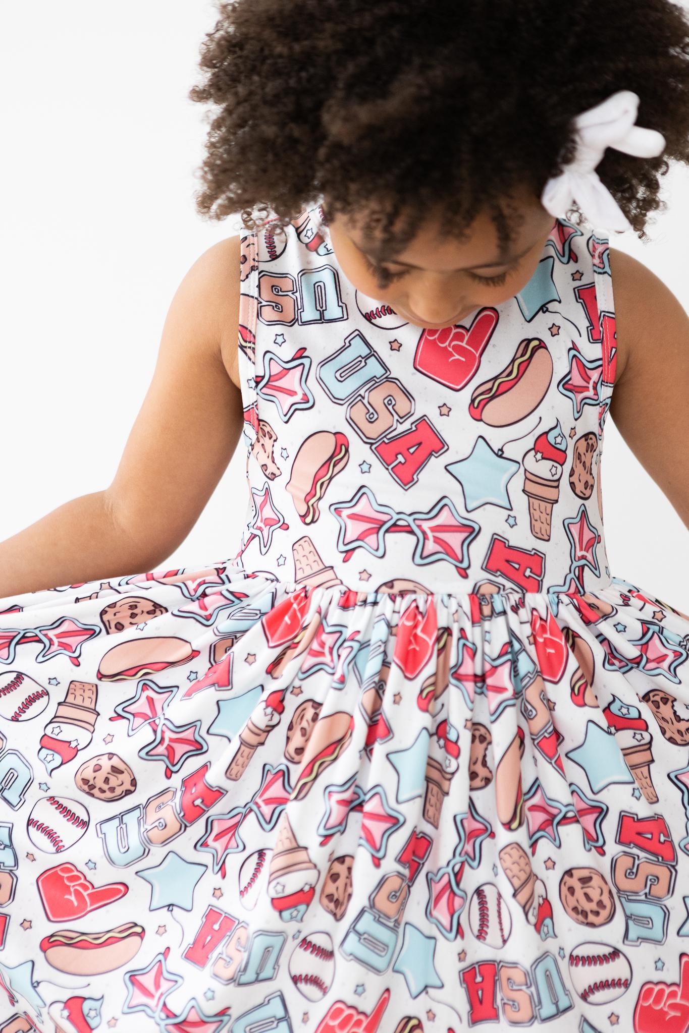 Red, White &amp;amp; BBQ Tank Twirl Dress