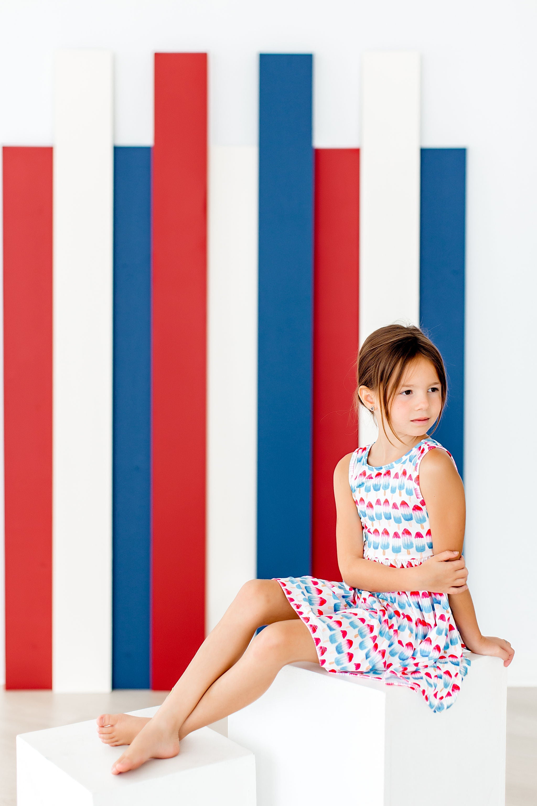 Red, White &amp;amp; Cute Tank Twirl Dress