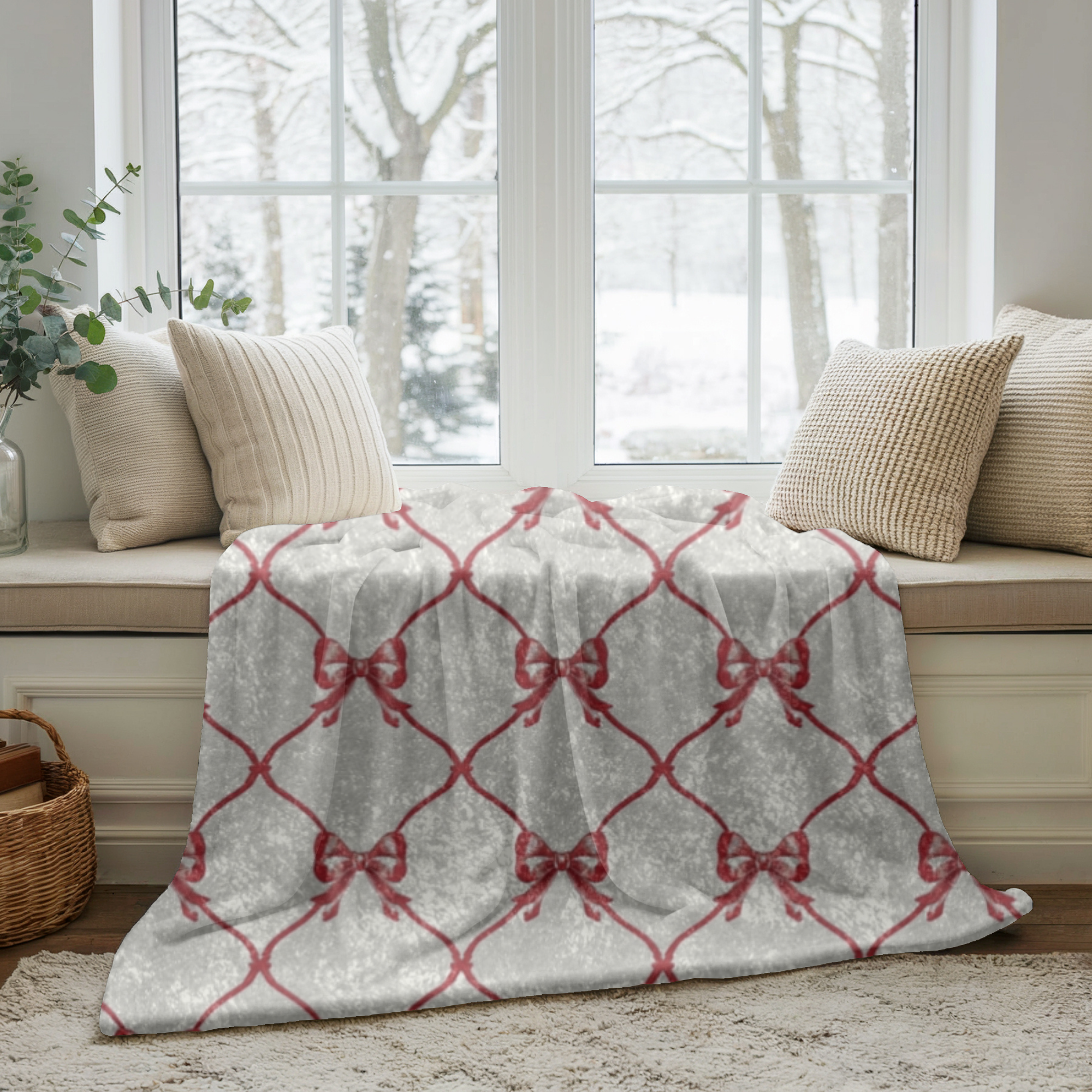 Red Velvet Christmas Blanket &amp;amp; Throw | Holiday Home Decor