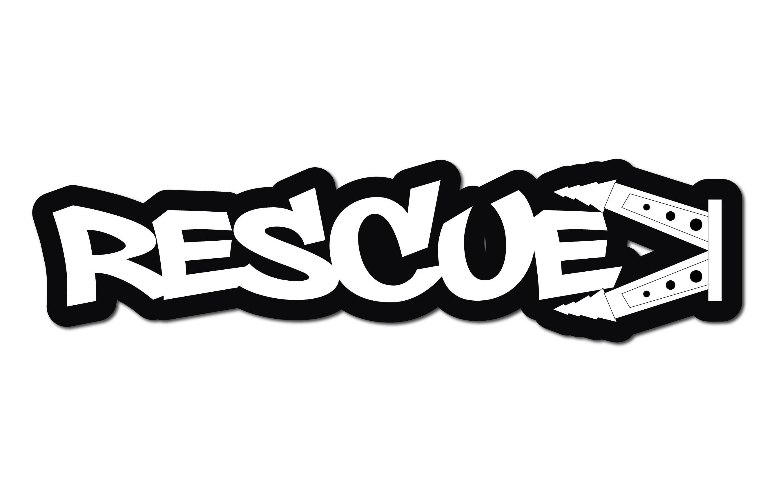 RESCUE HELMET DECAL