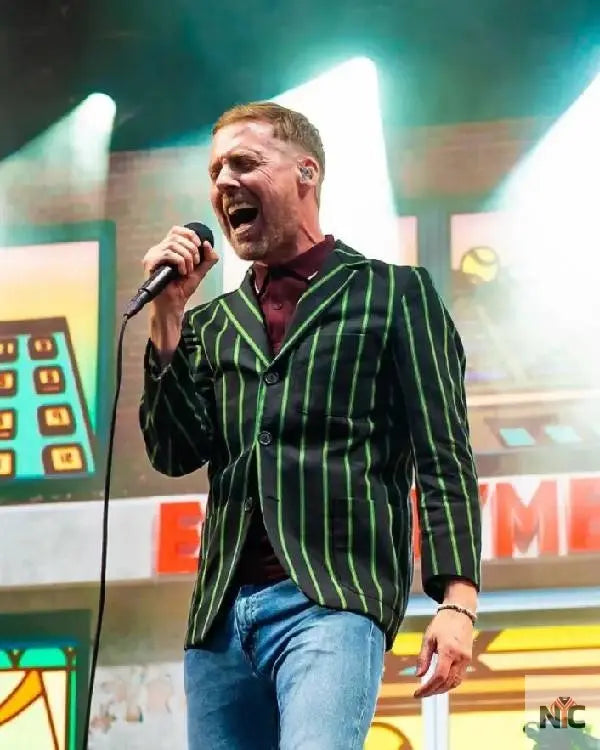 Ricky Wilson Alexandra Palace Park Striped Blazer