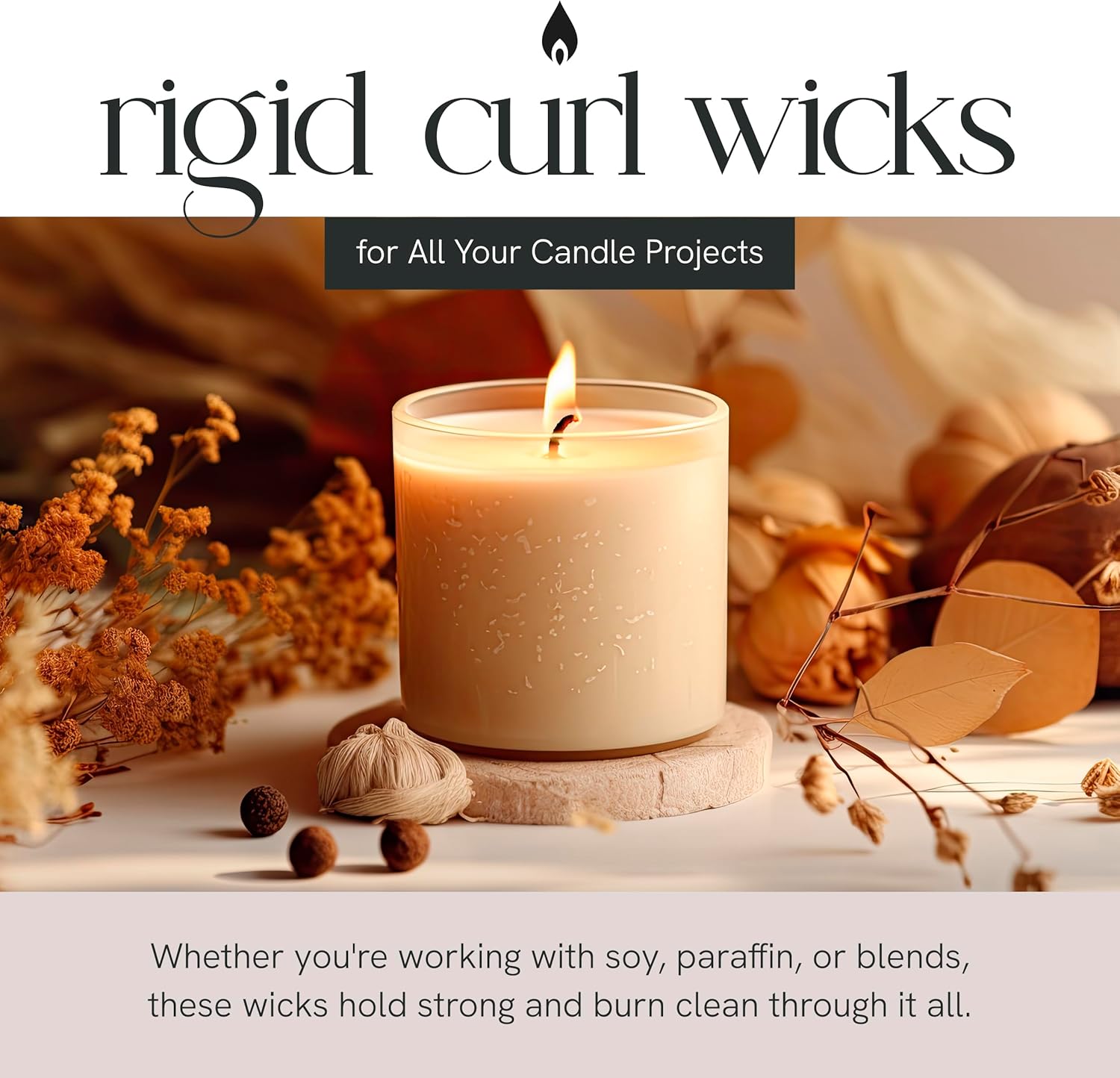 Rigid Curl Wicks