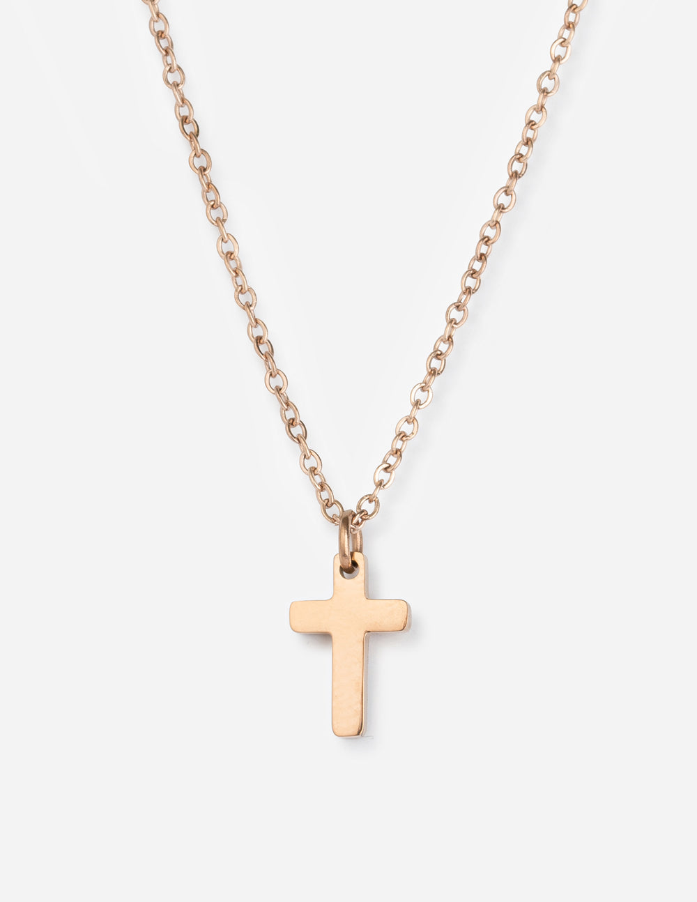 ROSE GOLD CROSS NECKLACE