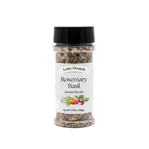 Lesley Elizabeth Rosemary &amp;amp; Basil Seasoned Sea Salt, PET (252mL)