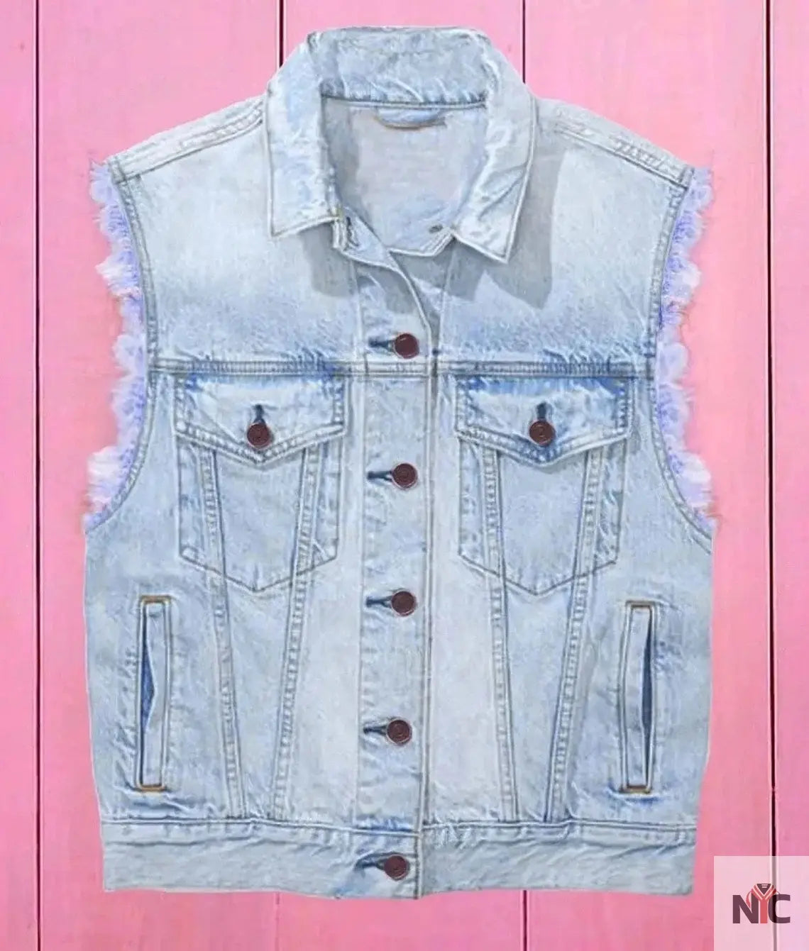 Ryan Gosling Barbie Blue Denim Vest