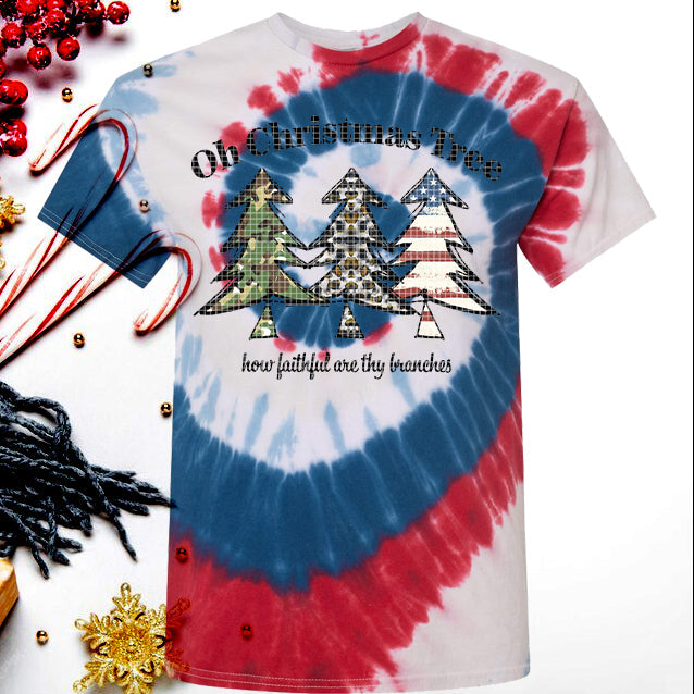 Oh Christmas Tree How Faithful are Thy Branches Graphic Tee