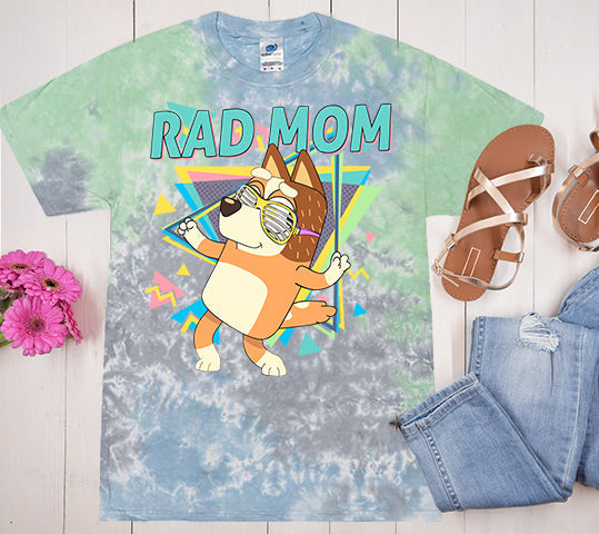 Bluey Rad Mom Graphic Tee