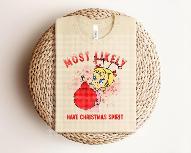 Most Likely to Have Christmas Spirit Graphic Tee