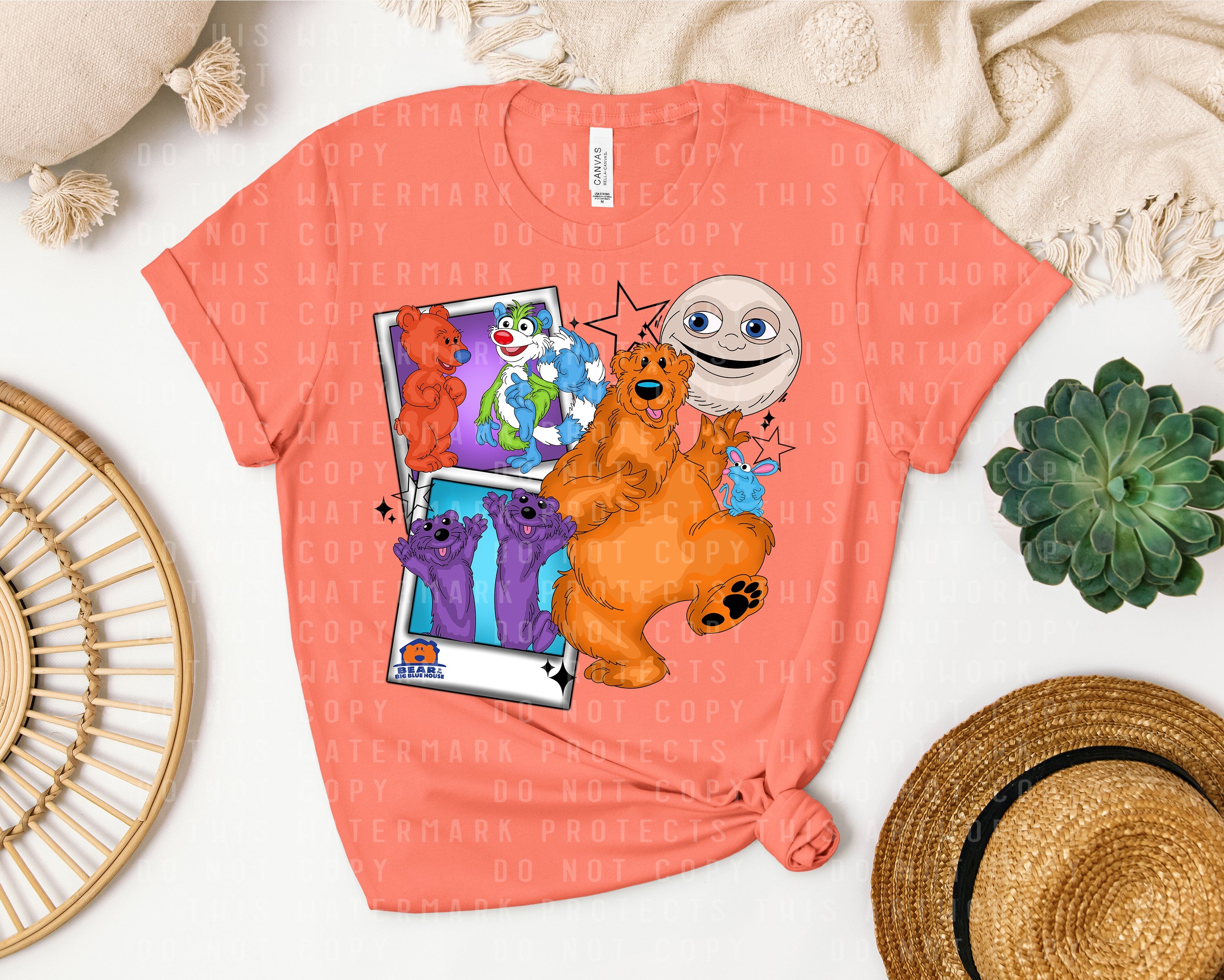 Bear and the Big Blue House Graphic Tee