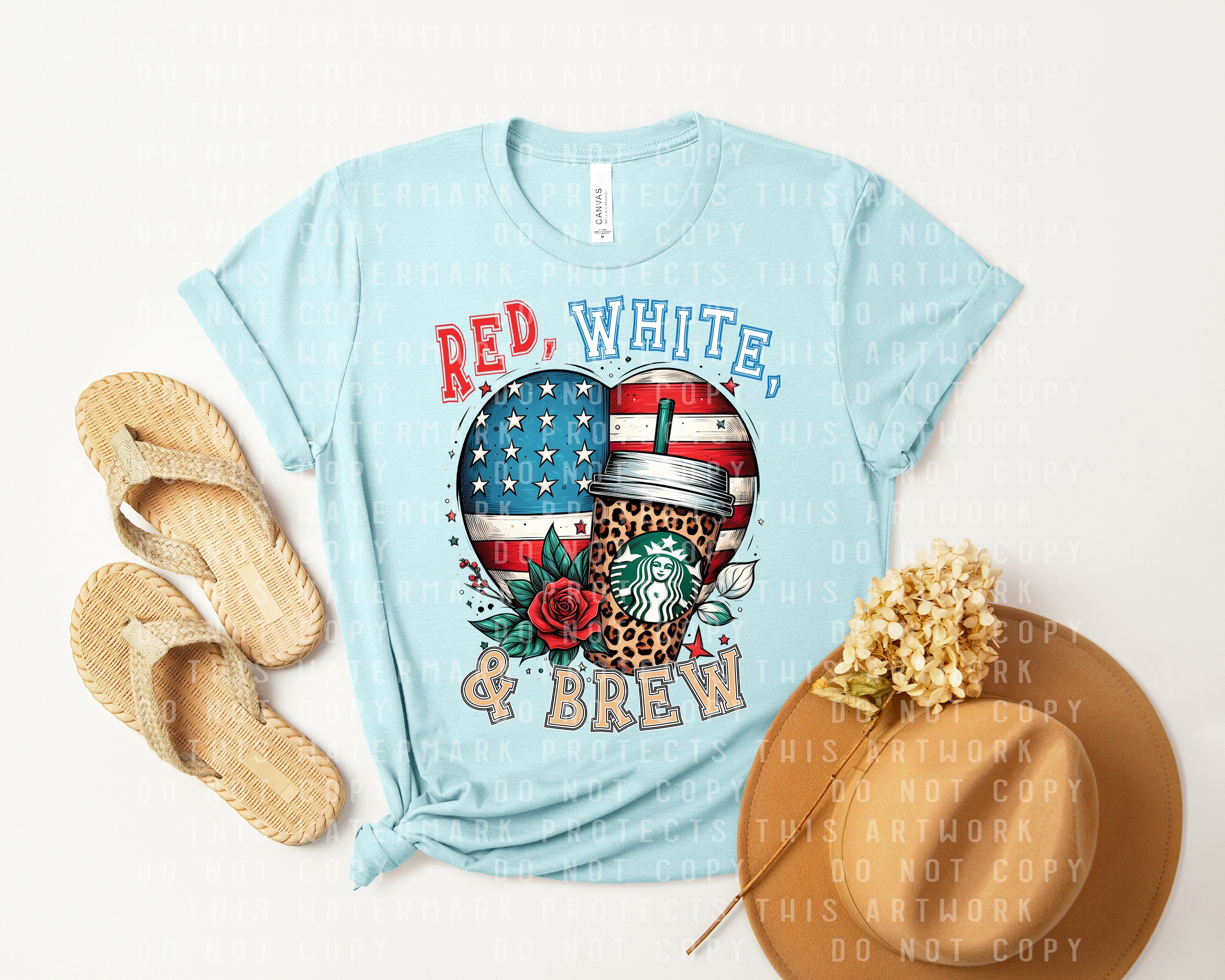 Red White &amp;amp; Brew Graphic Tee