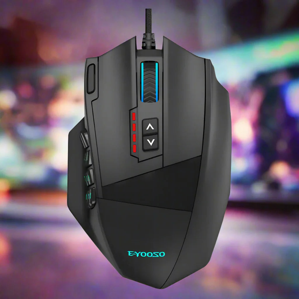 16000 DPI Wired 19 Buttons Optical Mouse