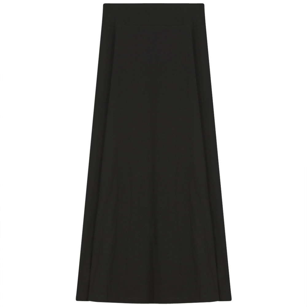 Ladies Cotton Stretch Long Skirt