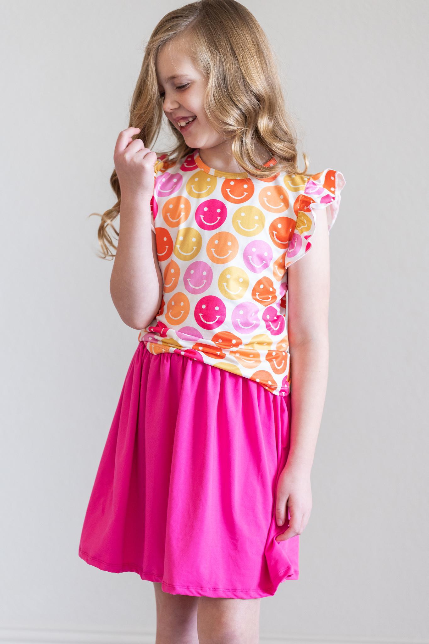 SALE Don&amp;#39;t Worry, Be Hippy S/S Ruffle Tee
