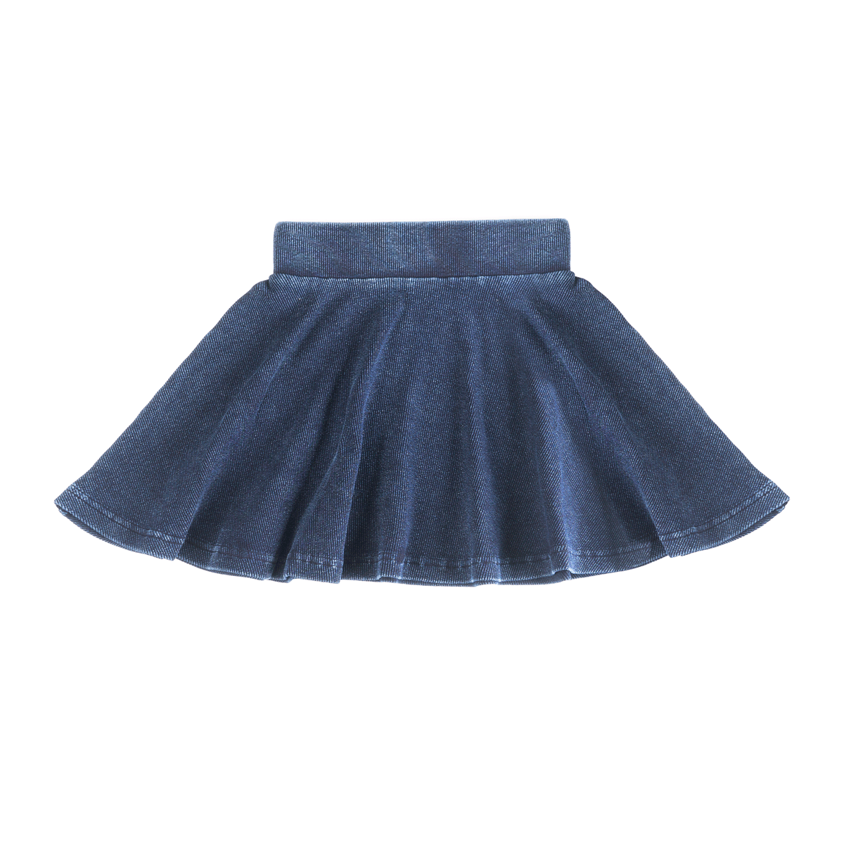 Wash Denim A line Skirt