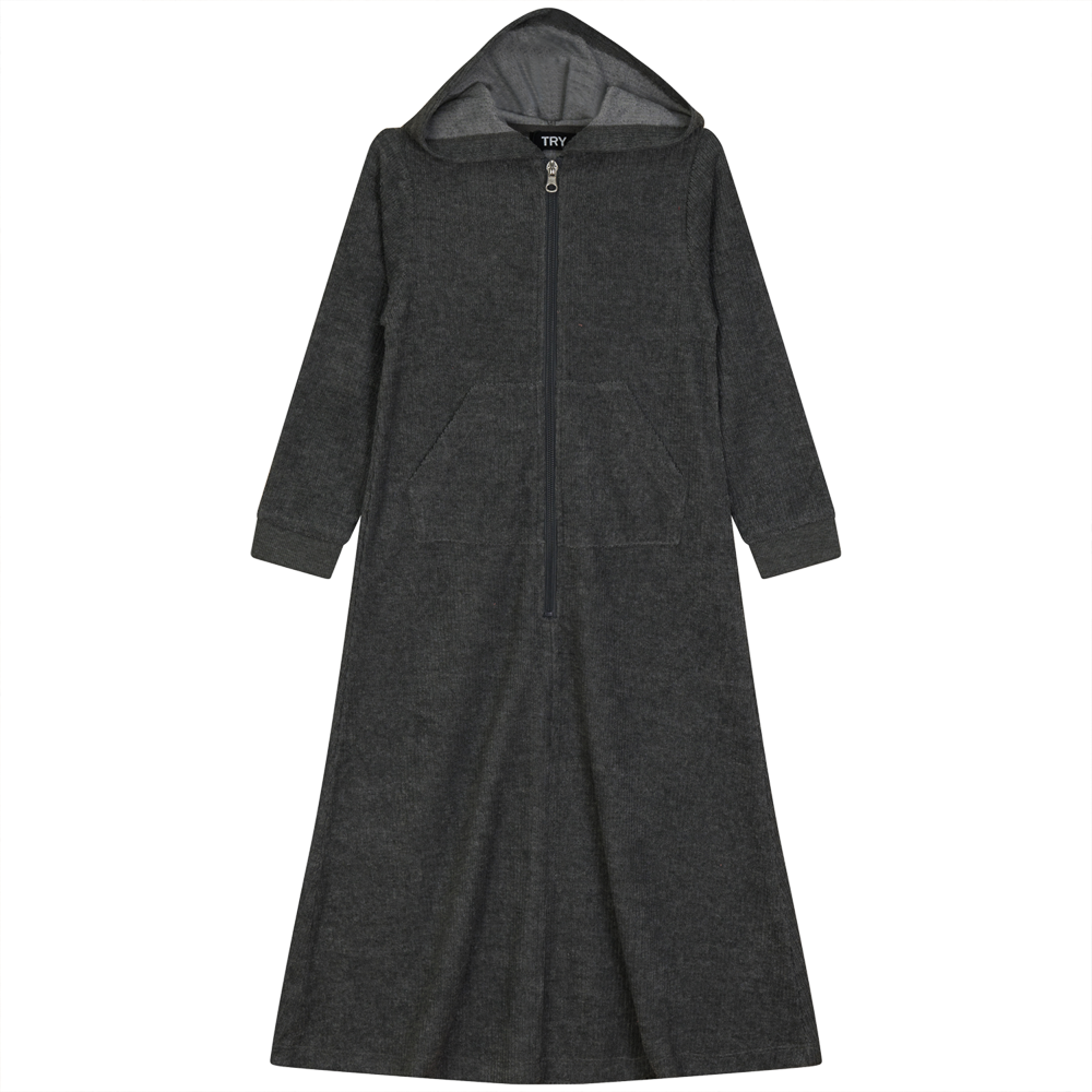 Washed Rib Terry Robe