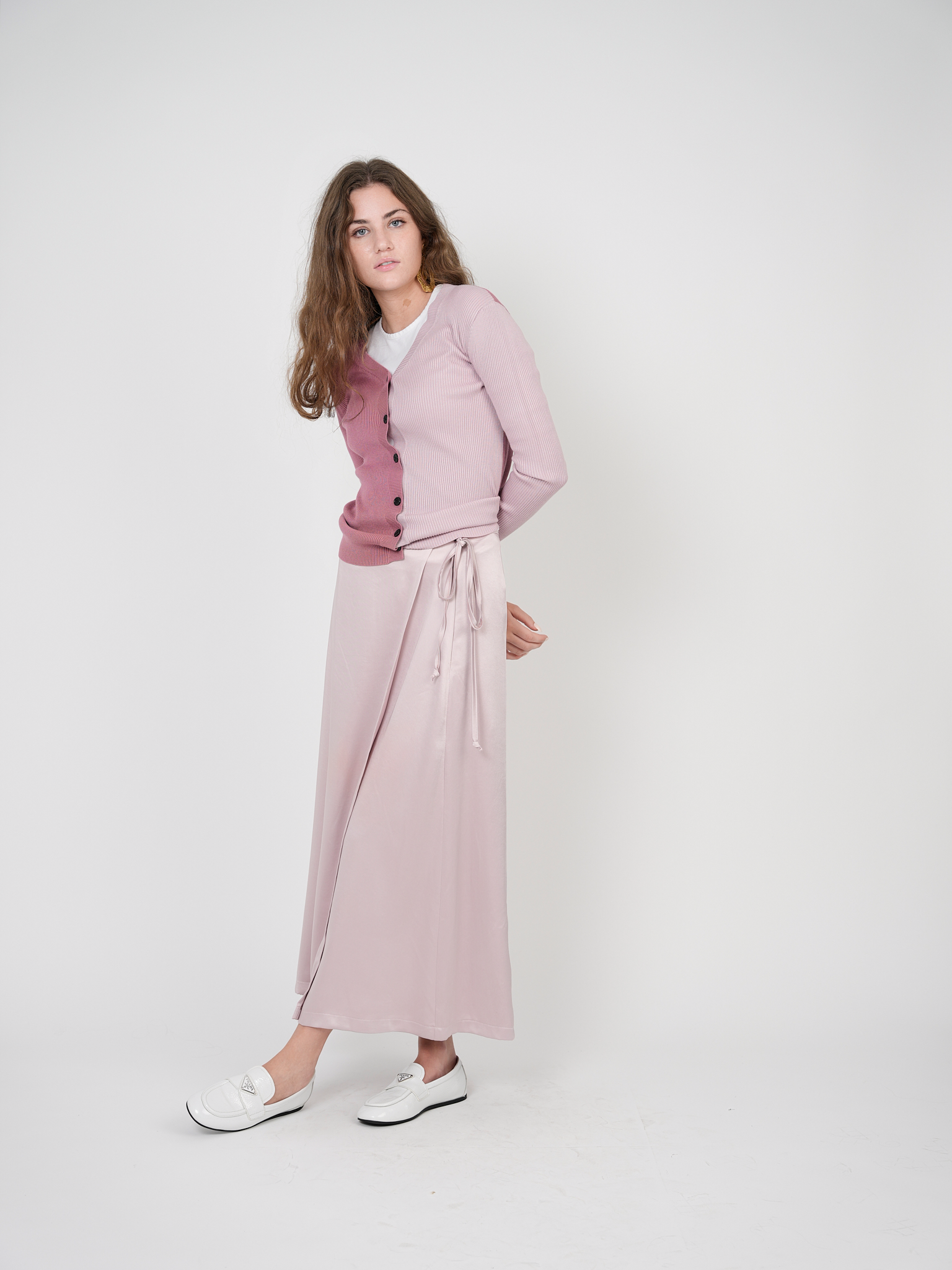 Contrast Ribbed Cardigan