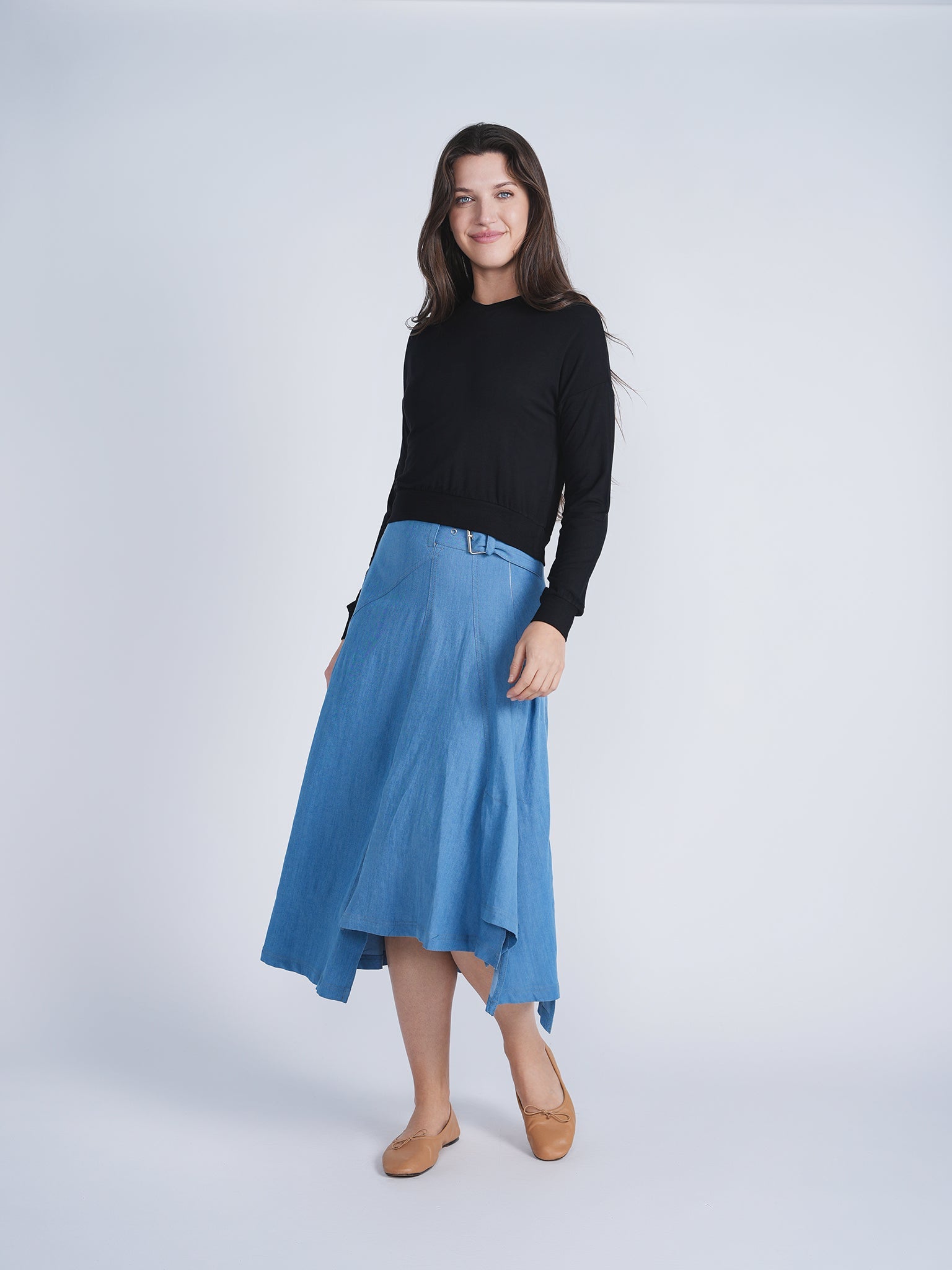 Skirt with Belt Buckle